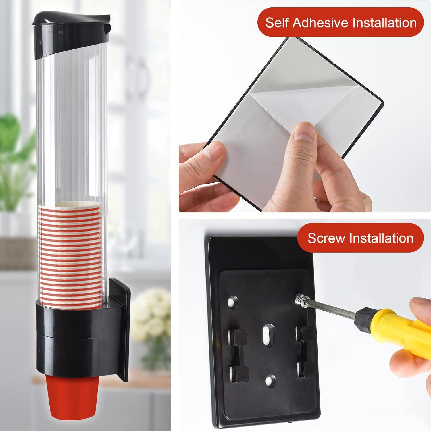 Dispensador de Tazas IWNTWY Grande Negro para 7-12oz