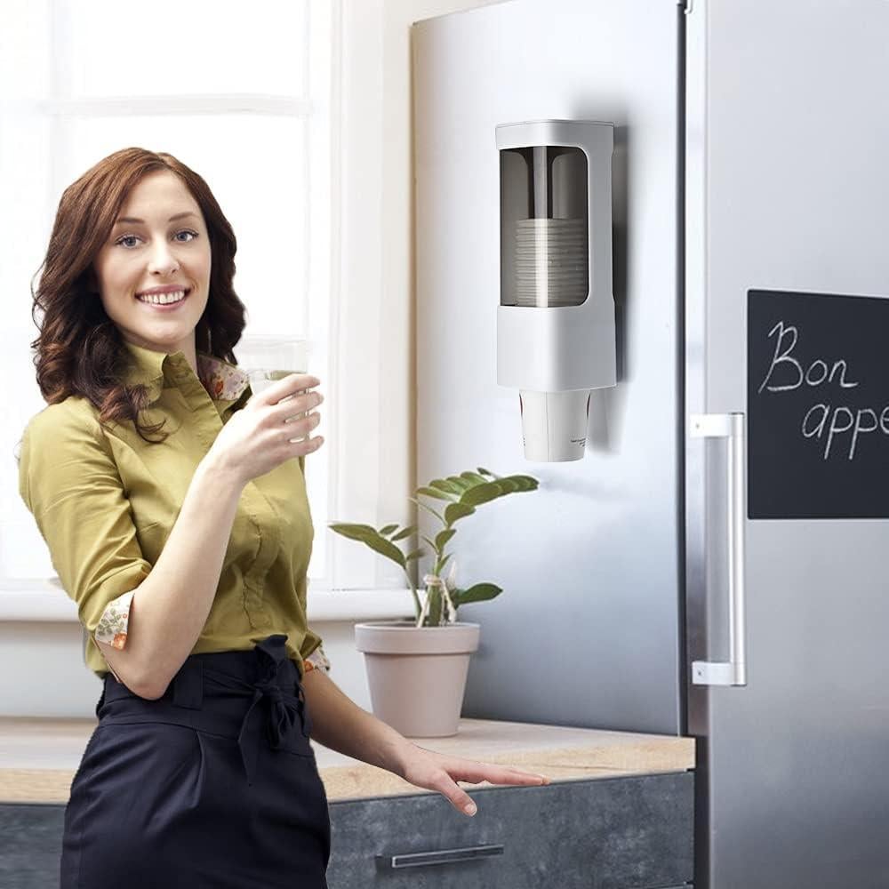 Dispensador de Vasos de Papel 3-5 oz Haqaf Blanco