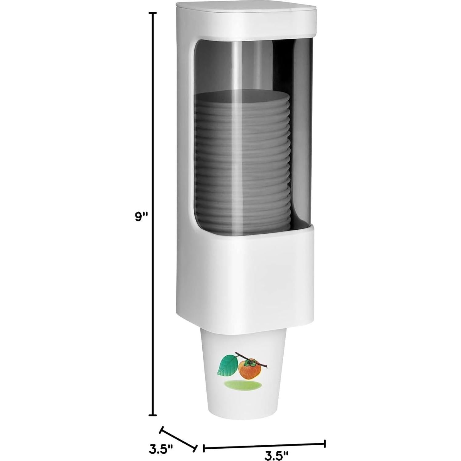 Dispensador de Vasos de Papel 3-5 oz Haqaf Blanco
