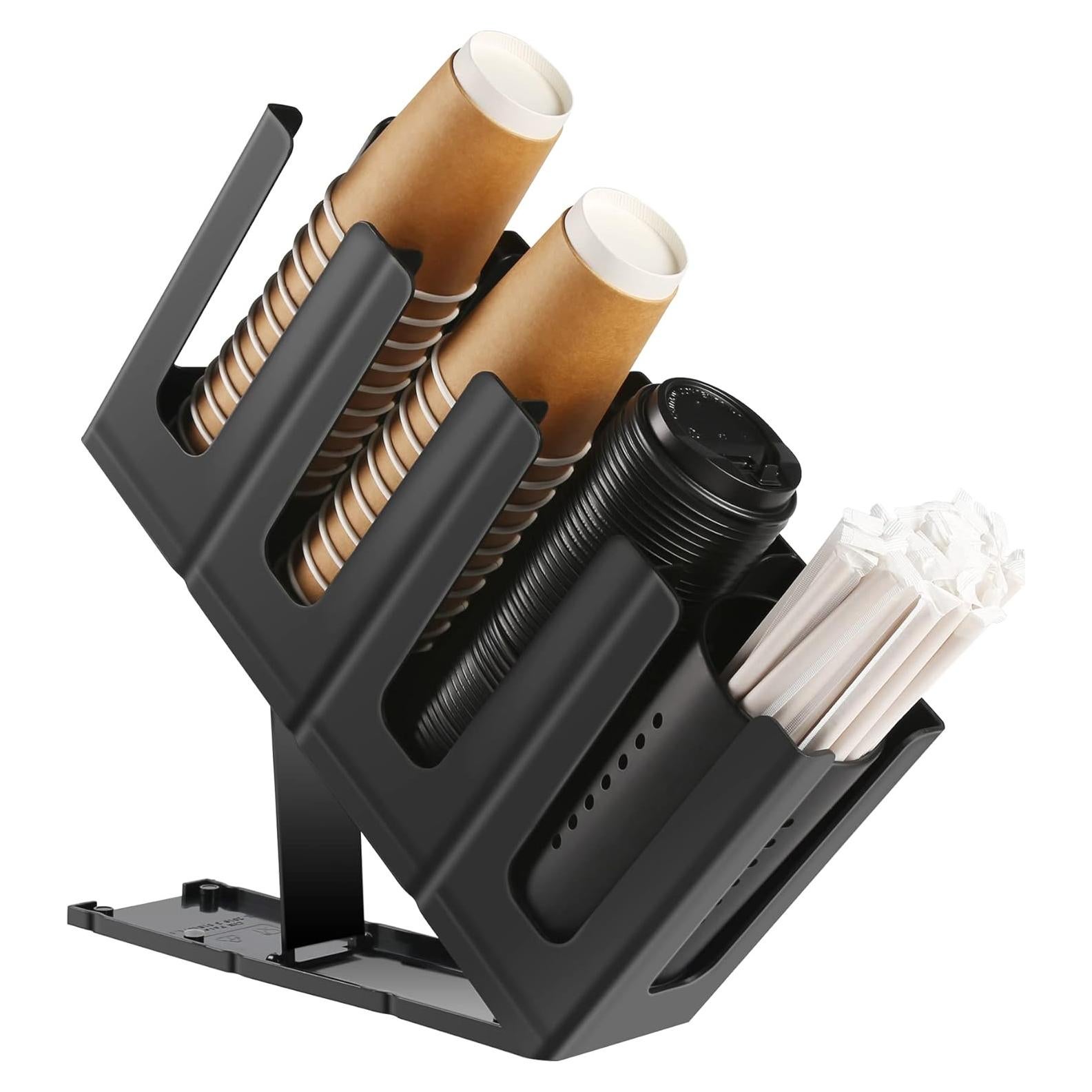 Soporte para Tazas de Papel Cairondin 4 Niveles Negro