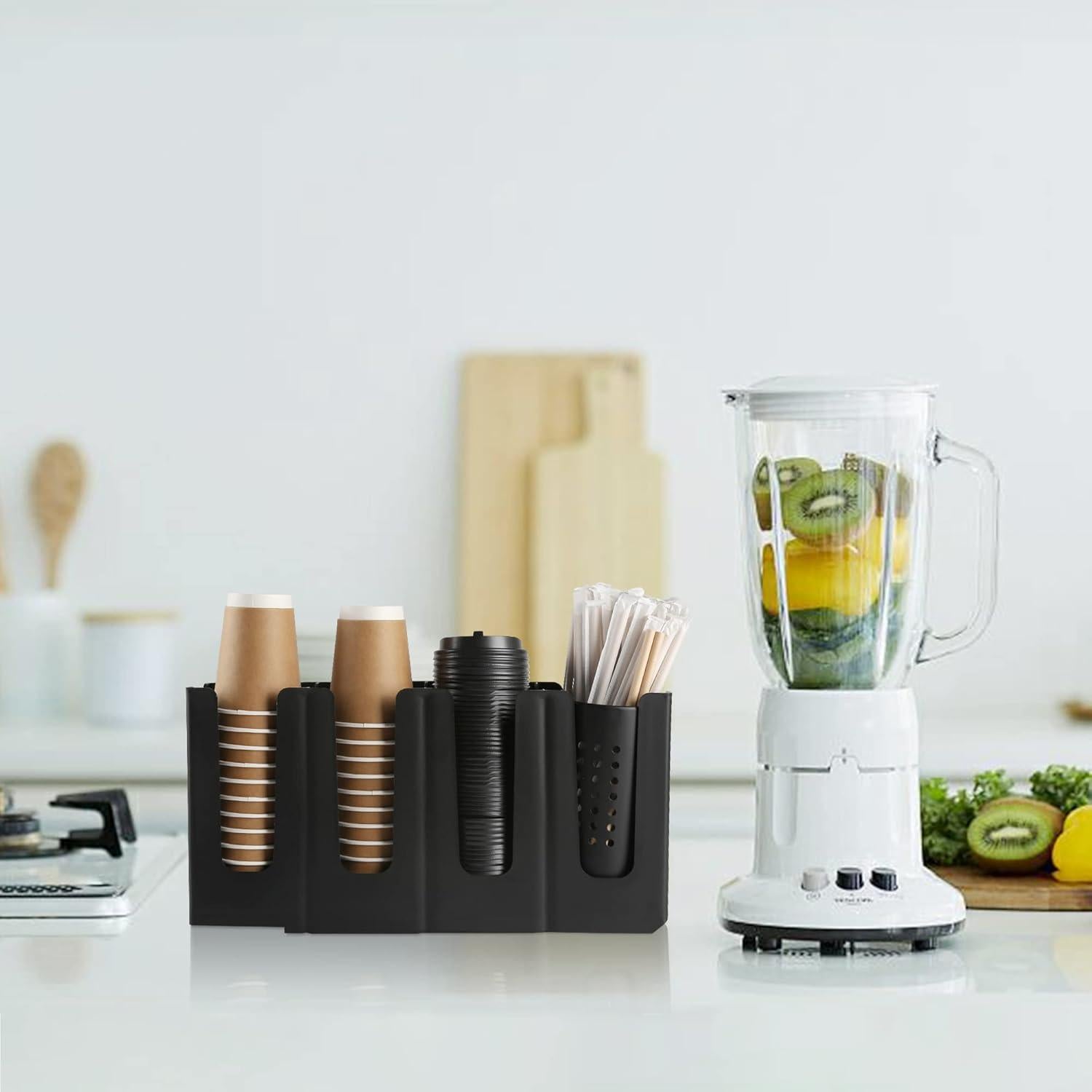 Soporte para Tazas de Papel Cairondin 4 Niveles Negro