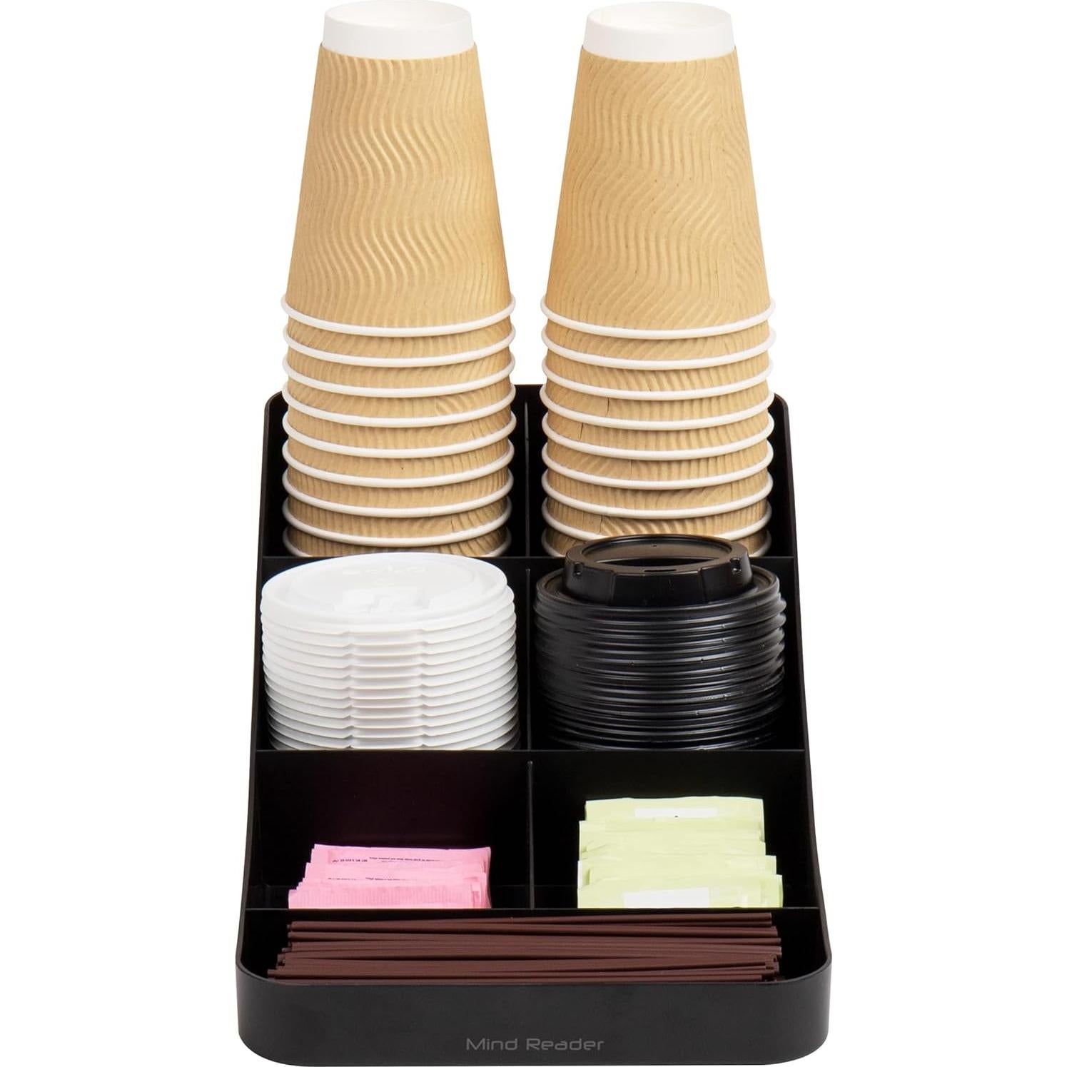 Organizador de Condimentos Mind Reader 7 Compartimentos Negro