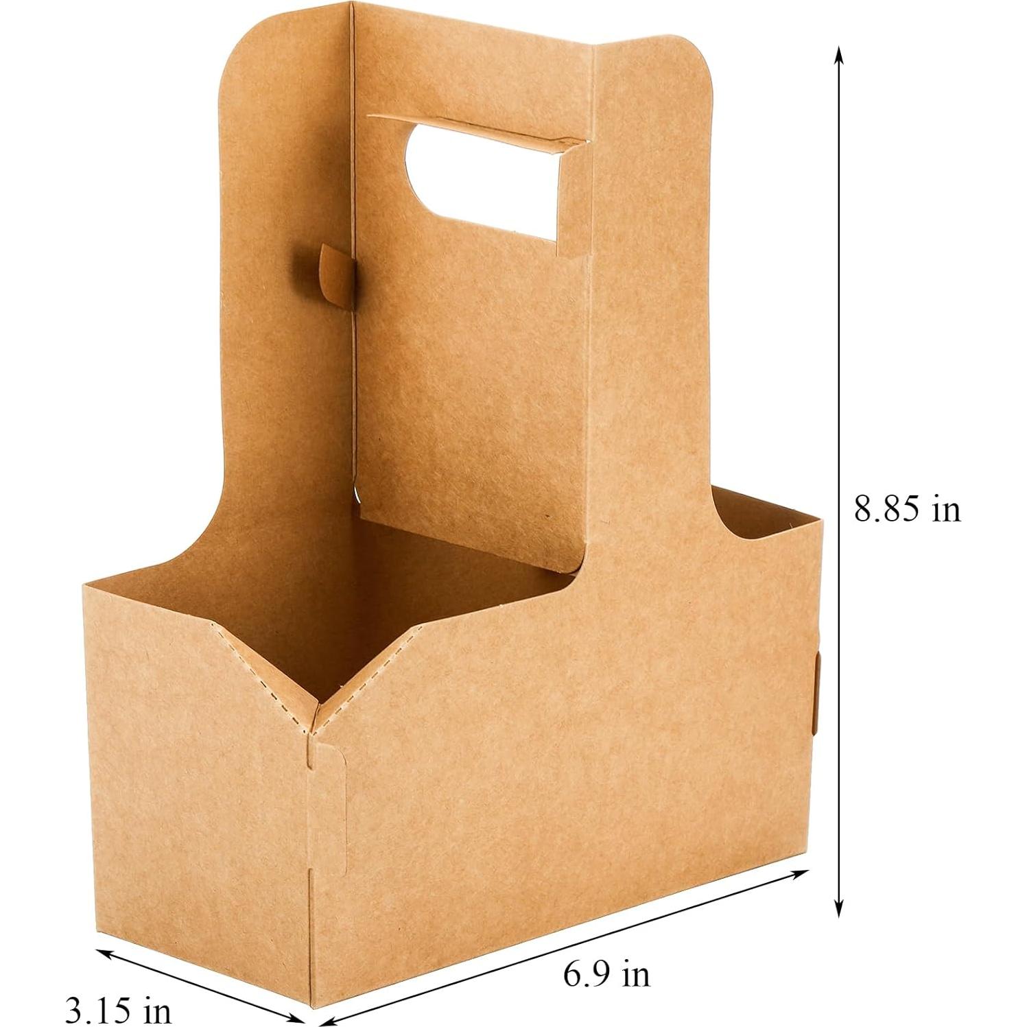 Lawei Portavasos Desechables 50 Unidades 2 Tazas Cartón