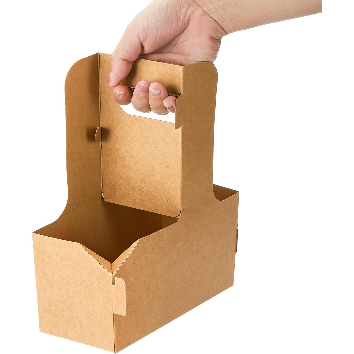 Lawei Portavasos Desechables 50 Unidades 2 Tazas Cartón