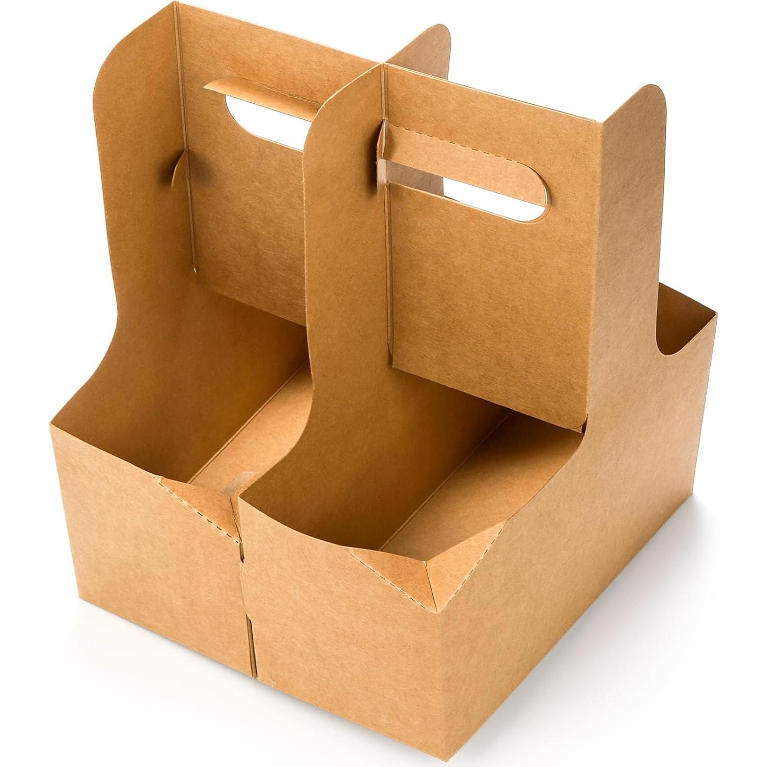 Lawei Portavasos Desechables 50 Unidades 2 Tazas Cartón