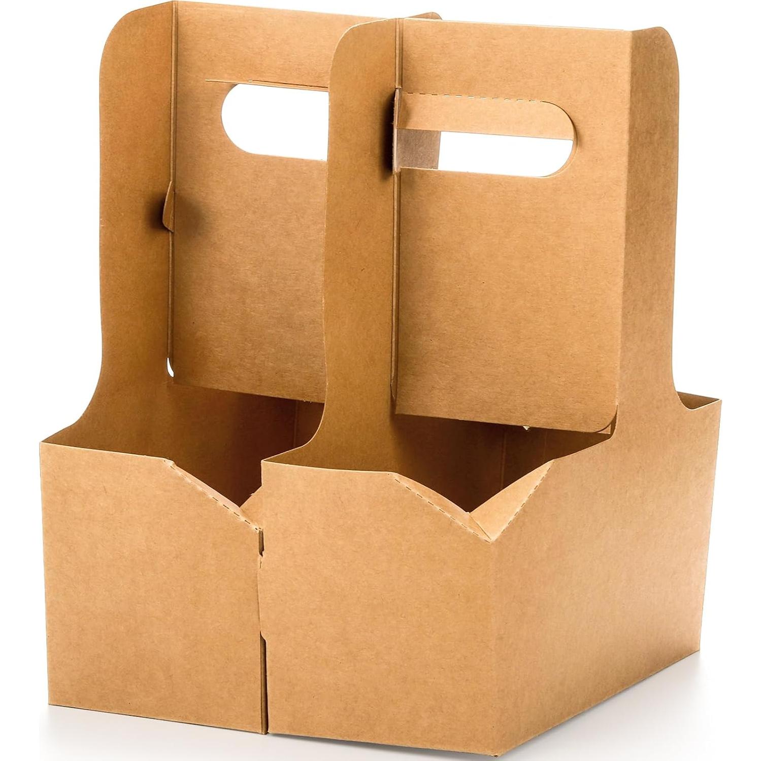 Lawei Portavasos Desechables 50 Unidades 2 Tazas Cartón