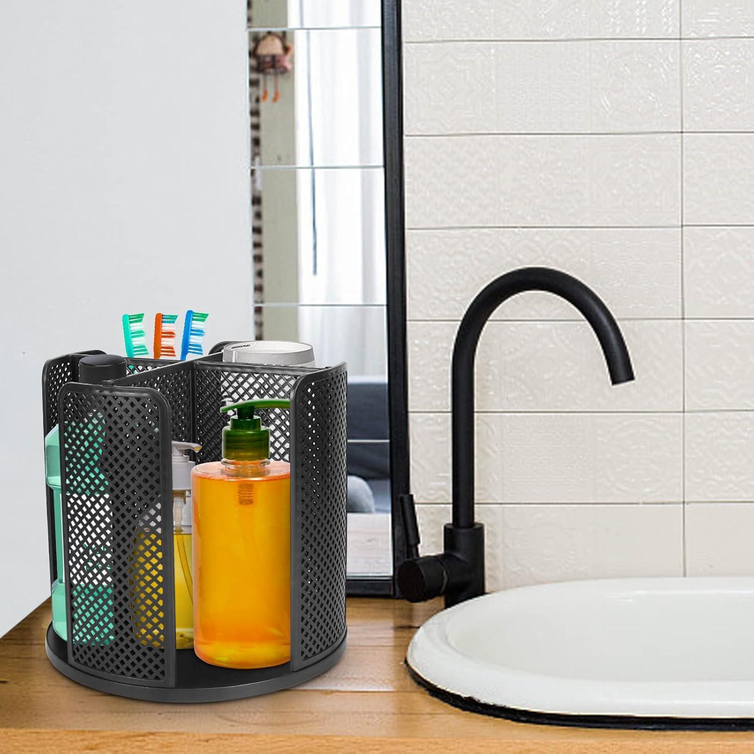 Organizador de Tazas y Tapas Rotativo Honlibey 4 Compartimentos