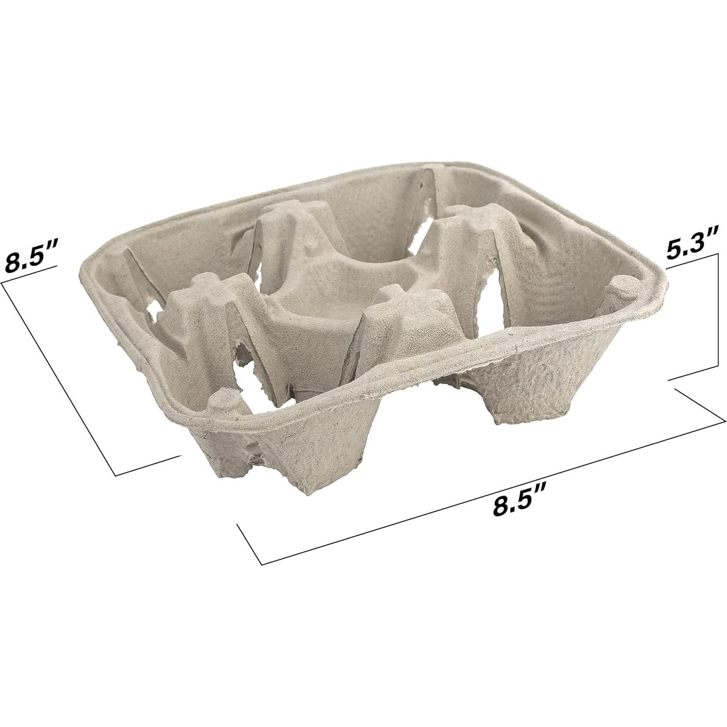 Porta Bebidas de Fibra de Pulpa MT Products 4 Tazas 25 Pcs