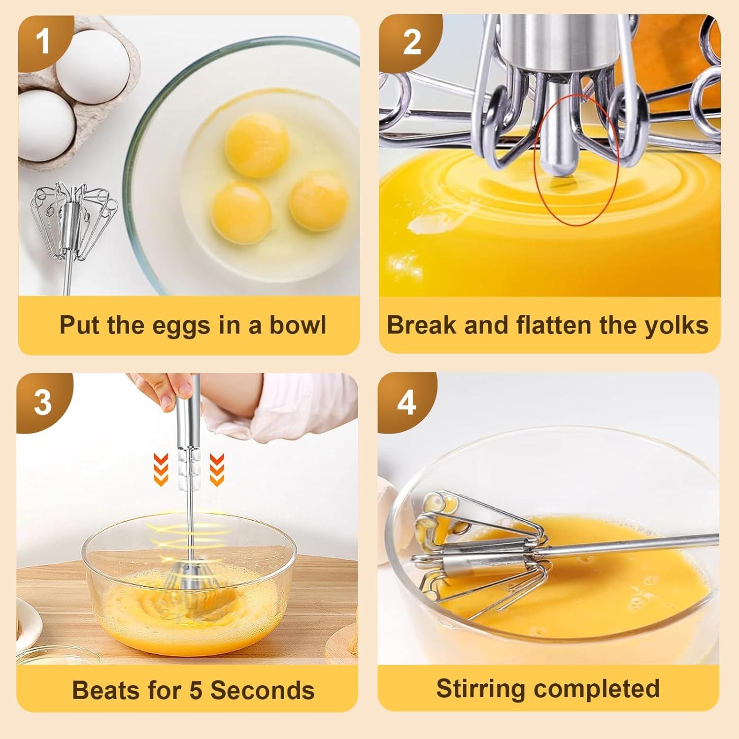 Batidor Semiautomático LOOHOI Acero Inoxidable 25.4 cm 2025