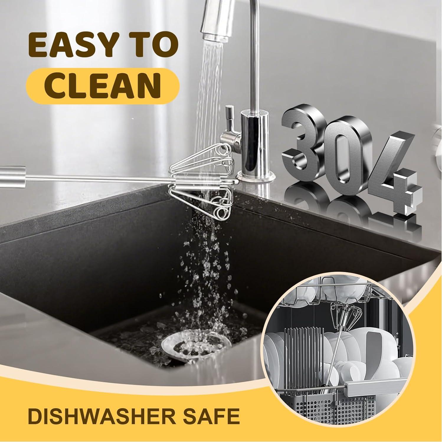 Batidor Semiautomático LOOHOI Acero Inoxidable 25.4 cm 2025