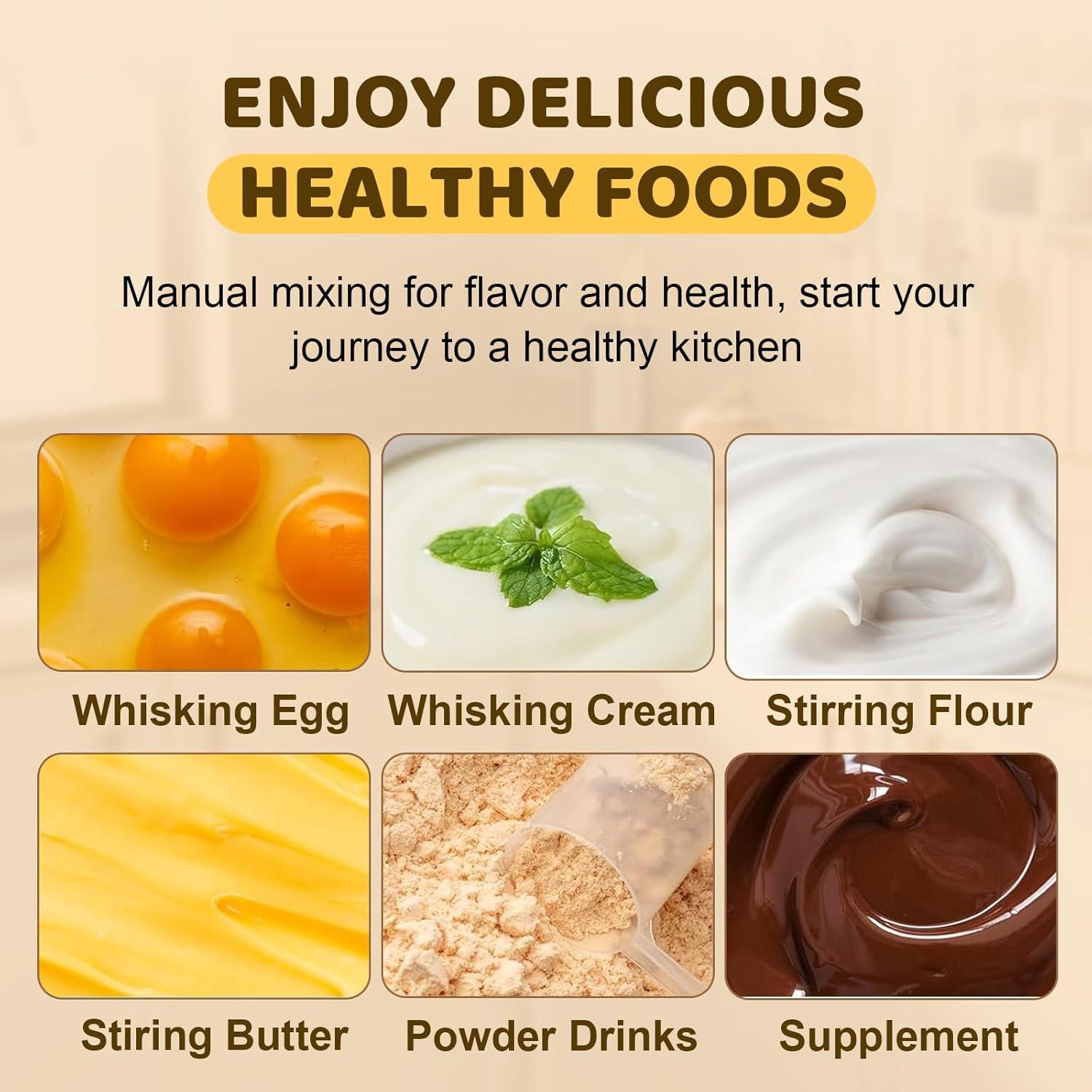 Batidor Semiautomático LOOHOI Acero Inoxidable 25.4 cm 2025