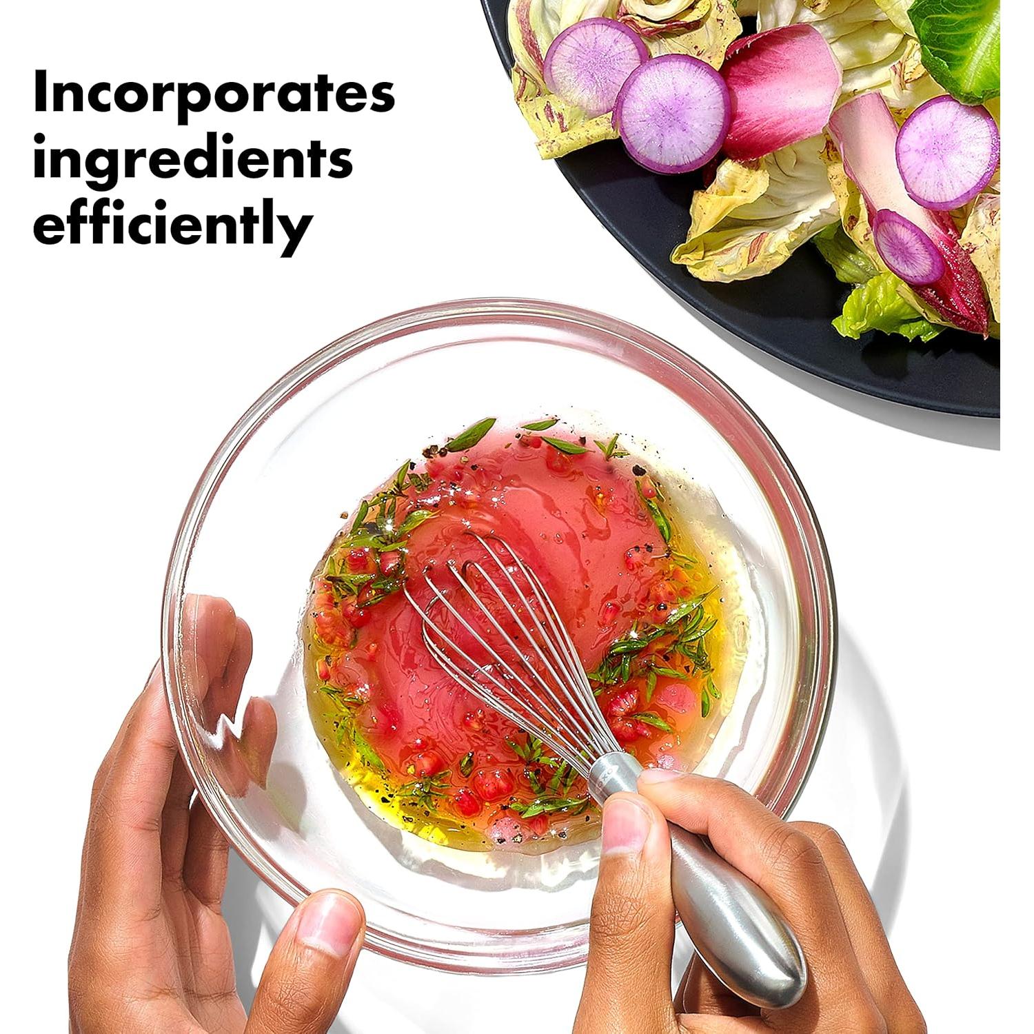 Batidor de Acero Inoxidable OXO 22.86 cm Apto Lavavajillas