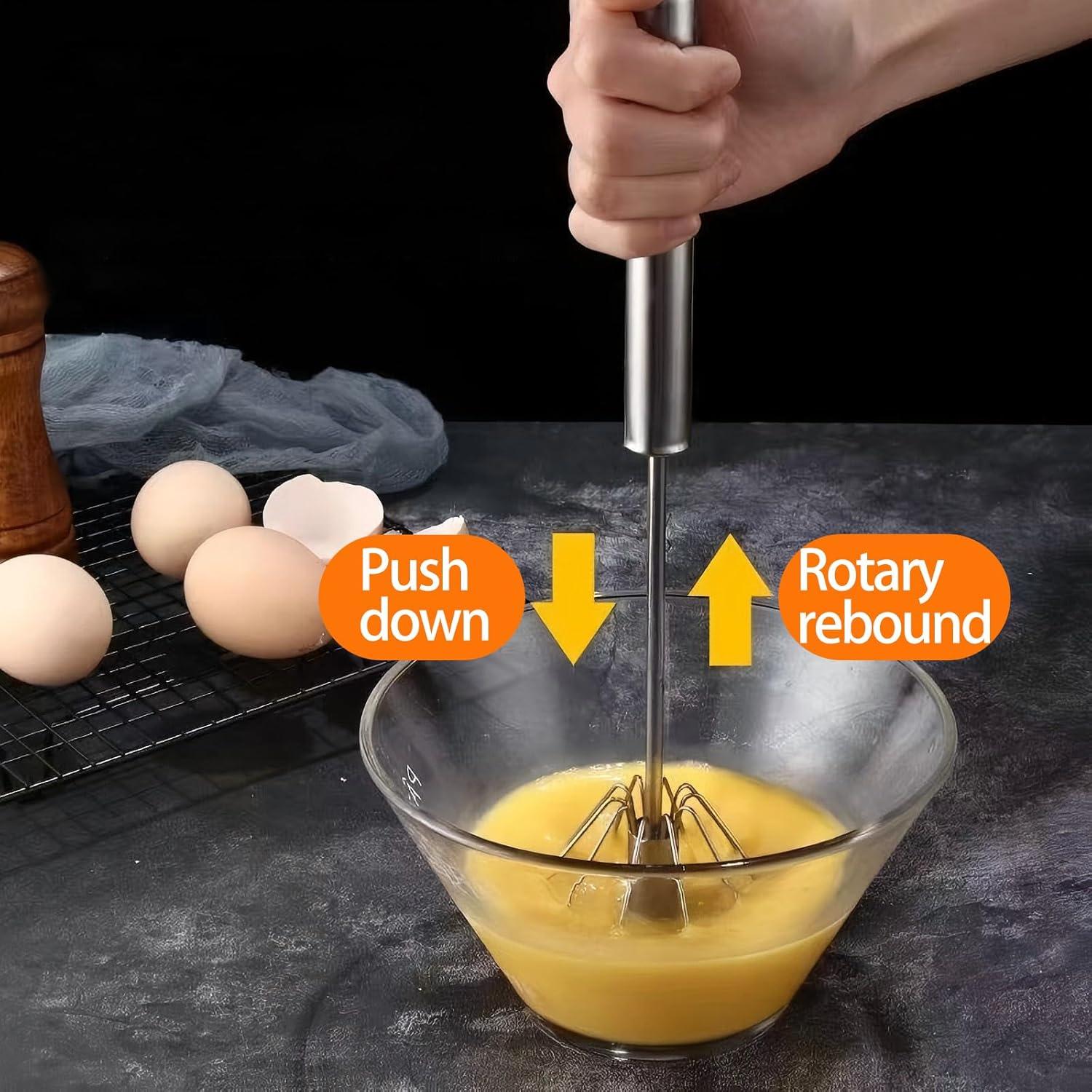 Paquete de 3 Batidores de Huevo SSydl Acero Inoxidable 32cm