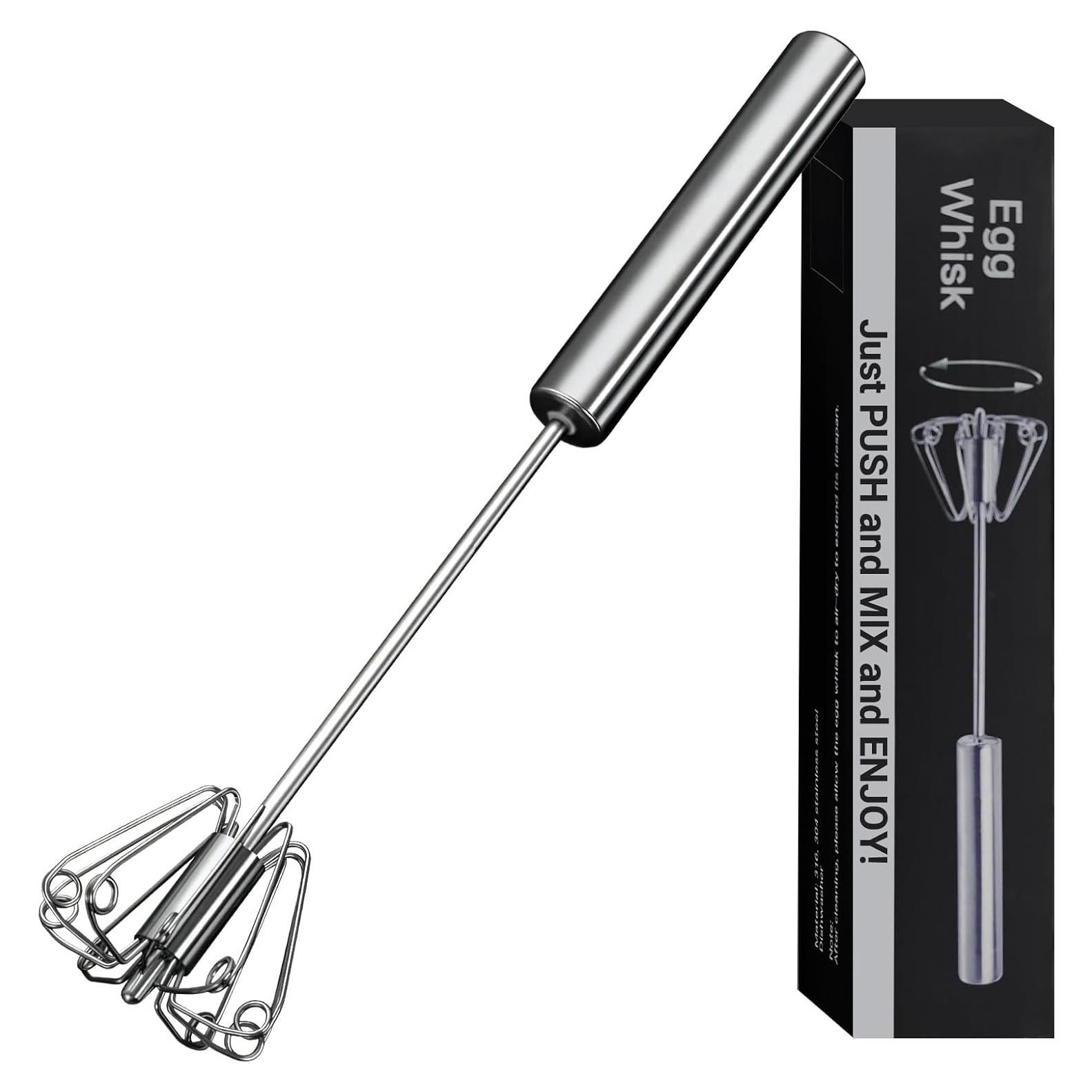 Batidor de Huevos Semi Automático JLiup Acero Inoxidable 30.48 cm