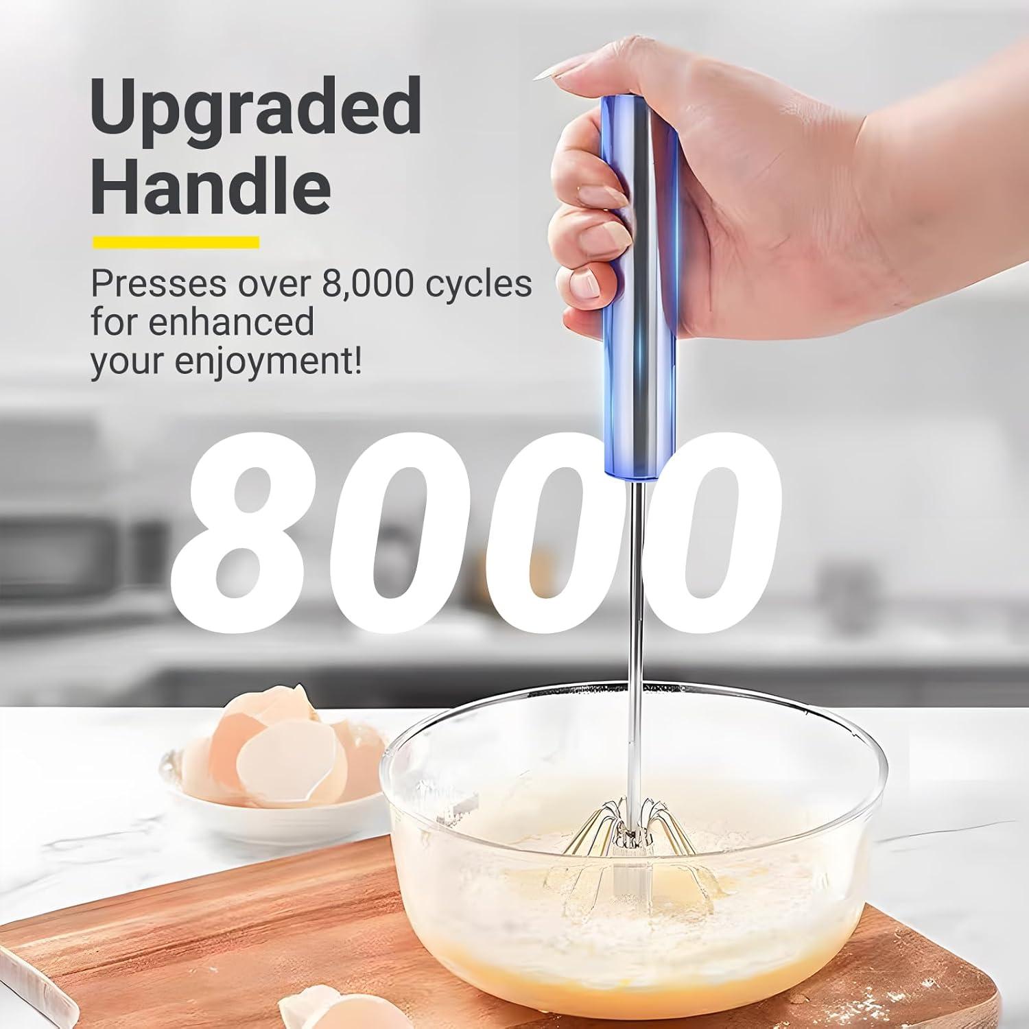 Batidor de Huevos Semi Automático JLiup Acero Inoxidable 30.48 cm