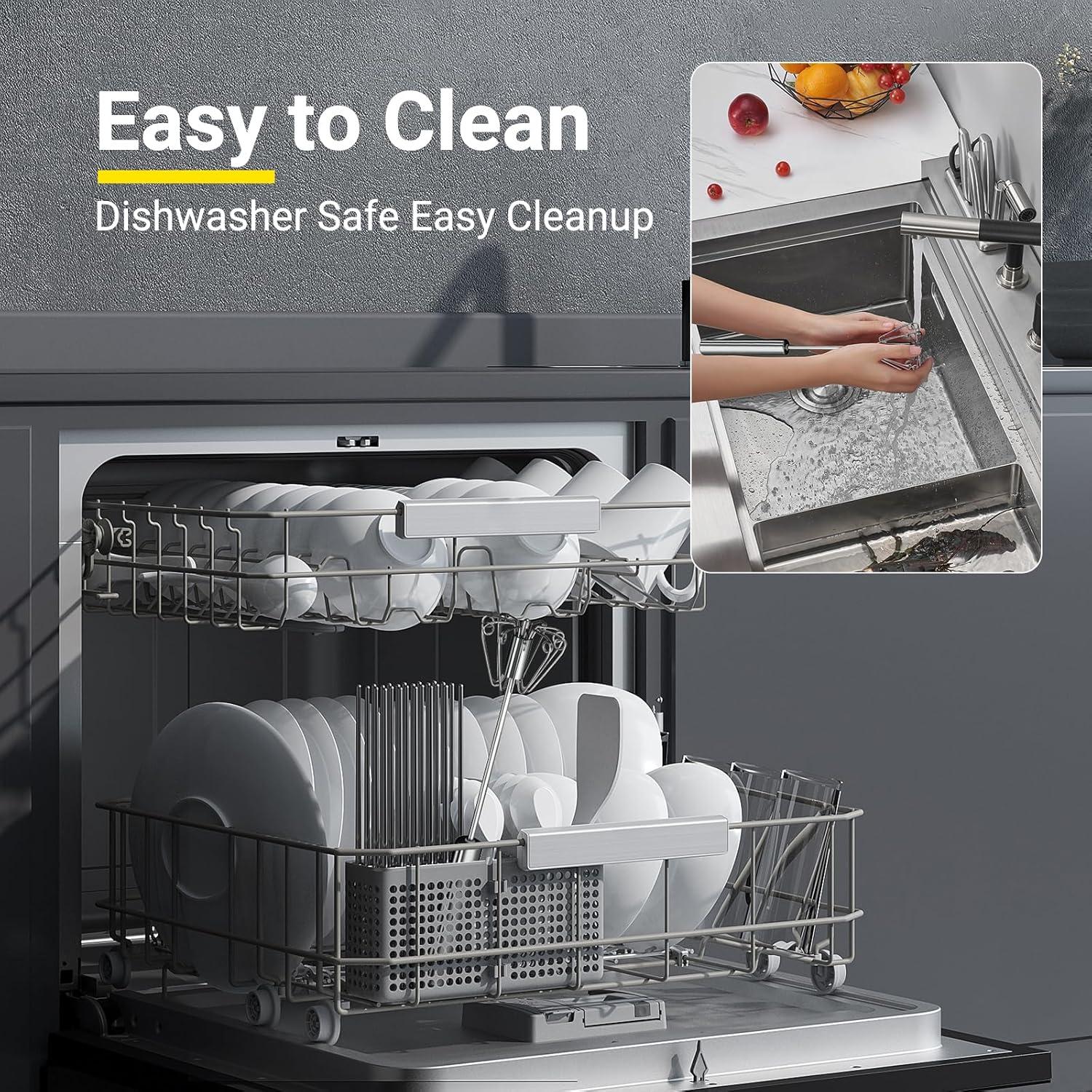 Batidor de Huevos Semi Automático JLiup Acero Inoxidable 30.48 cm