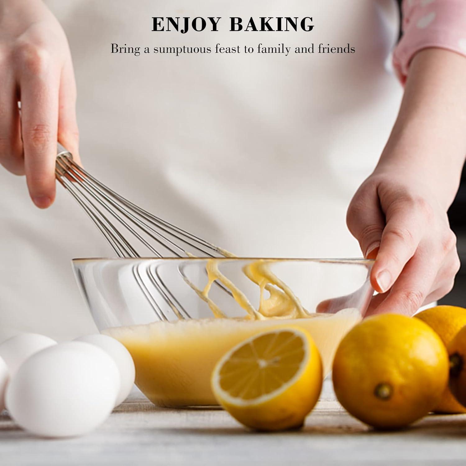 Juego de Batidores de Acero Inoxidable NileHome 3 Pzas