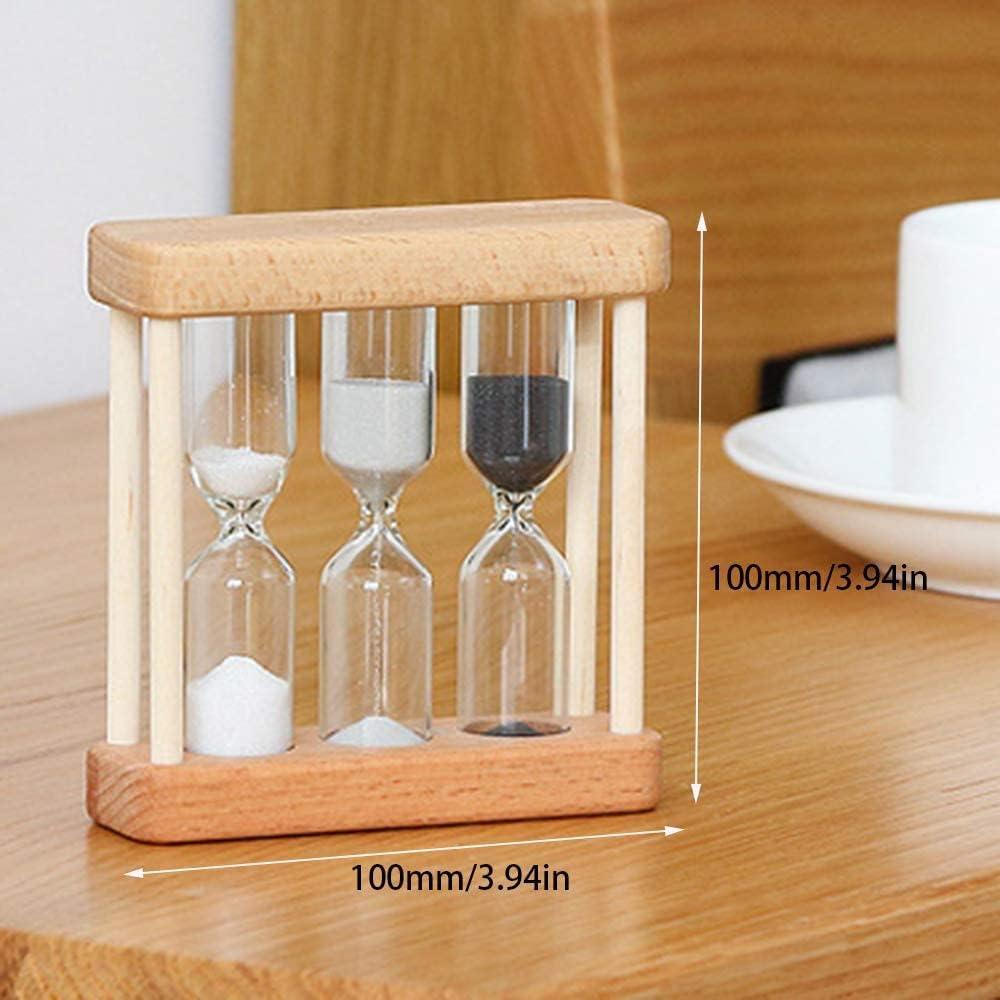 Reloj de Arena de Madera Htppzjr 1/3/5 Minutos Decorativo