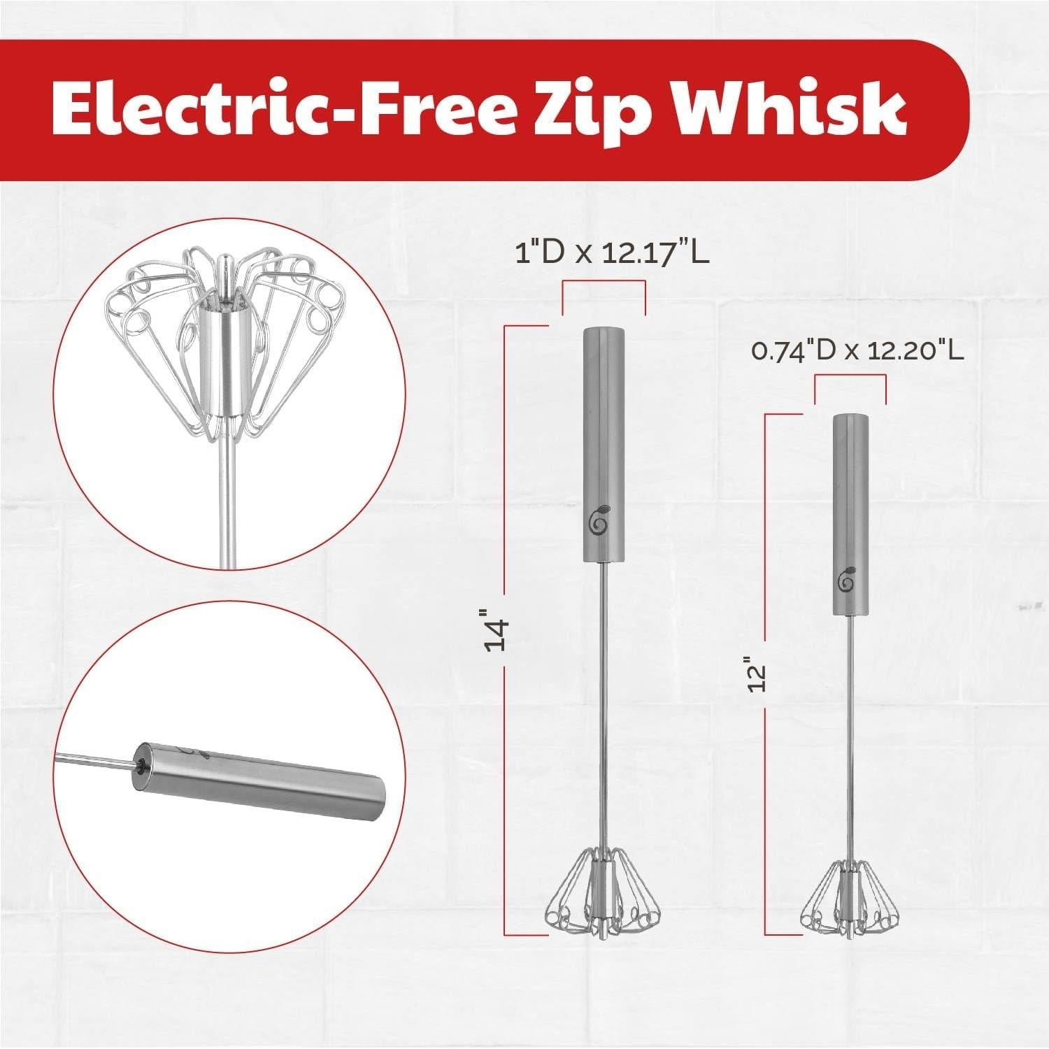 Batidor de Huevos Cooks Innovations Acero Inoxidable 2 Pzs