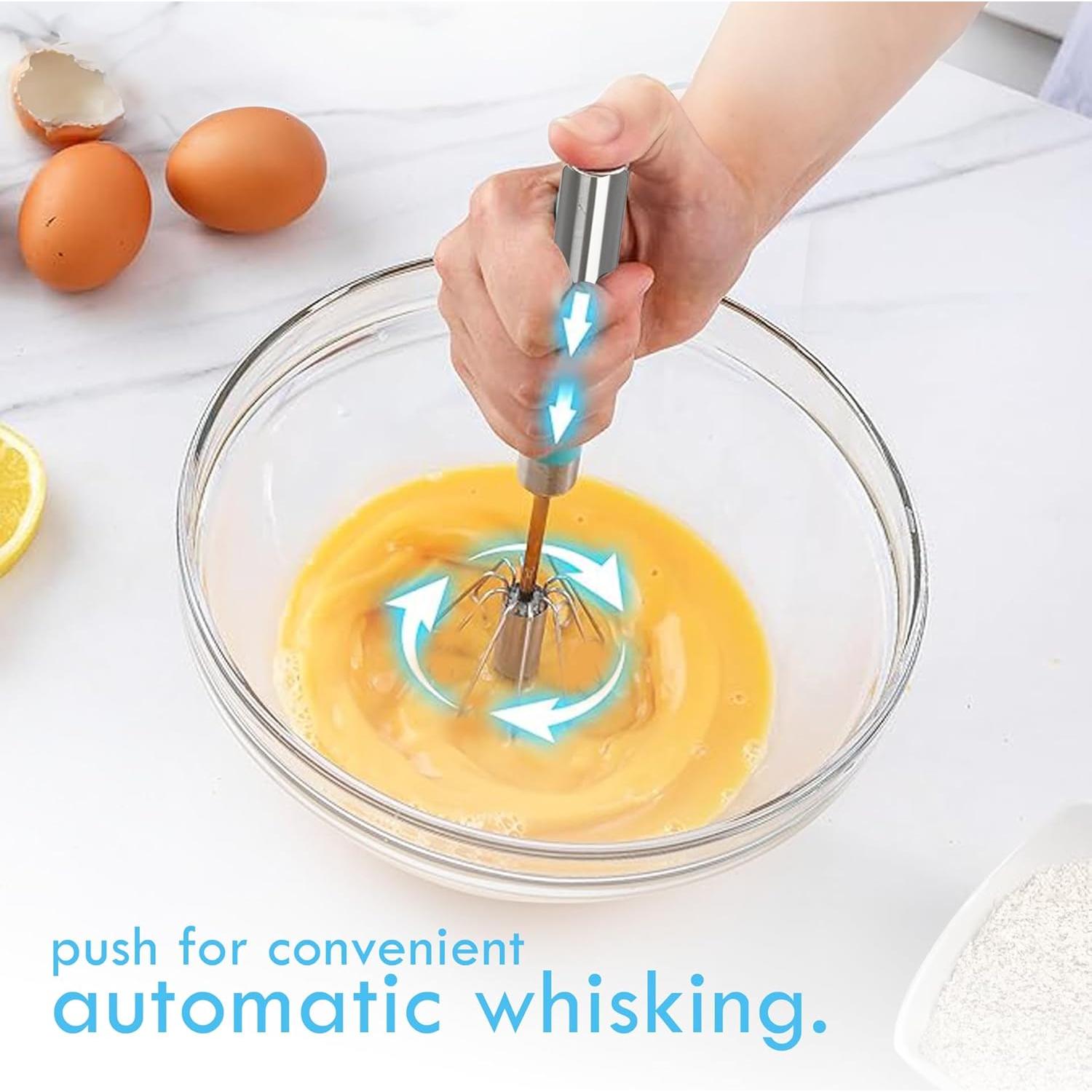 Batidor de Huevo Manual Fourteen Homes Acero Inoxidable 30 cm