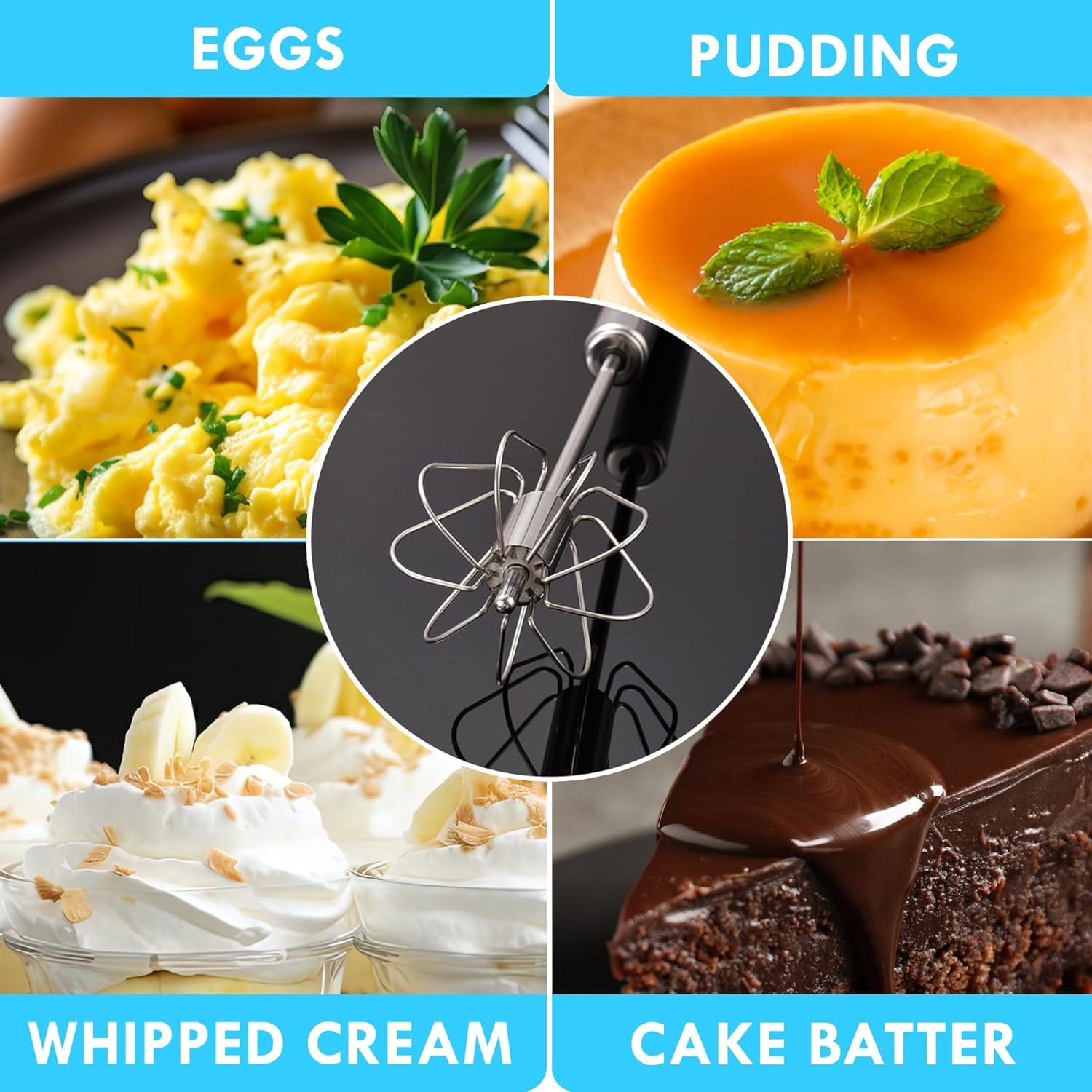 Batidor de Huevo Manual Fourteen Homes Acero Inoxidable 30 cm