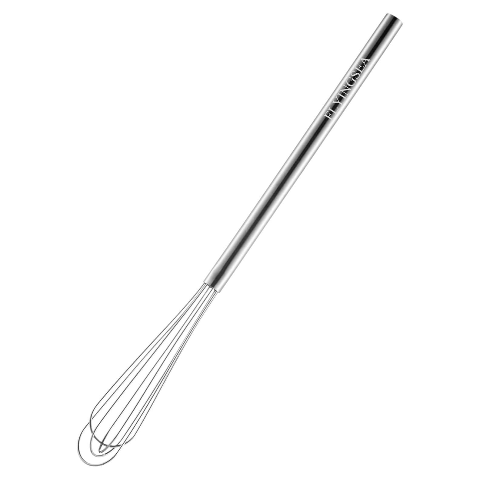 Batidor de acero inoxidable FLYINGSEA 26,67 cm mini