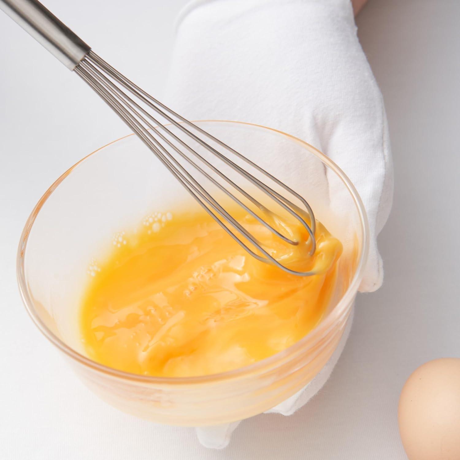 Batidor de acero inoxidable FLYINGSEA 26,67 cm mini