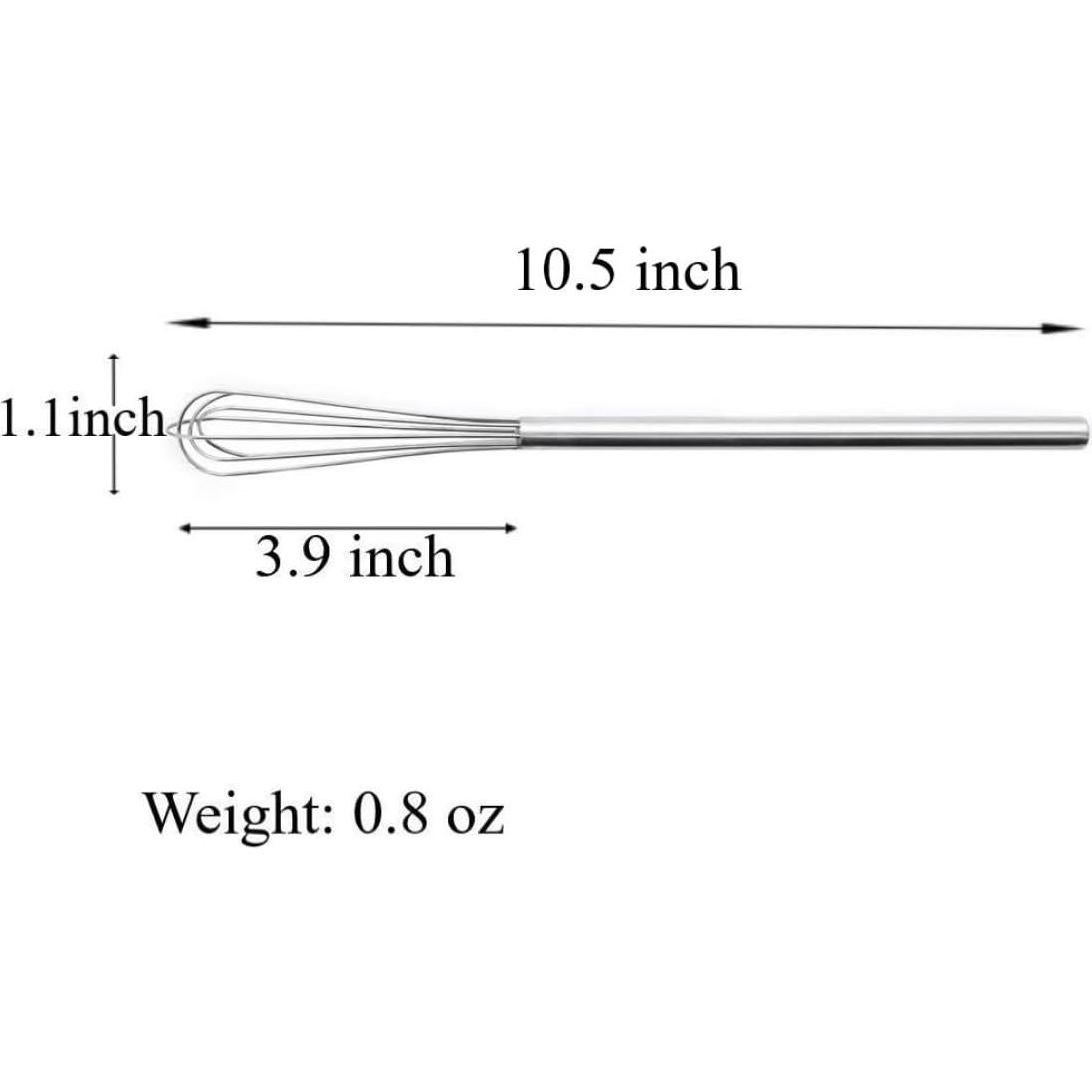 Batidor de acero inoxidable FLYINGSEA 26,67 cm mini