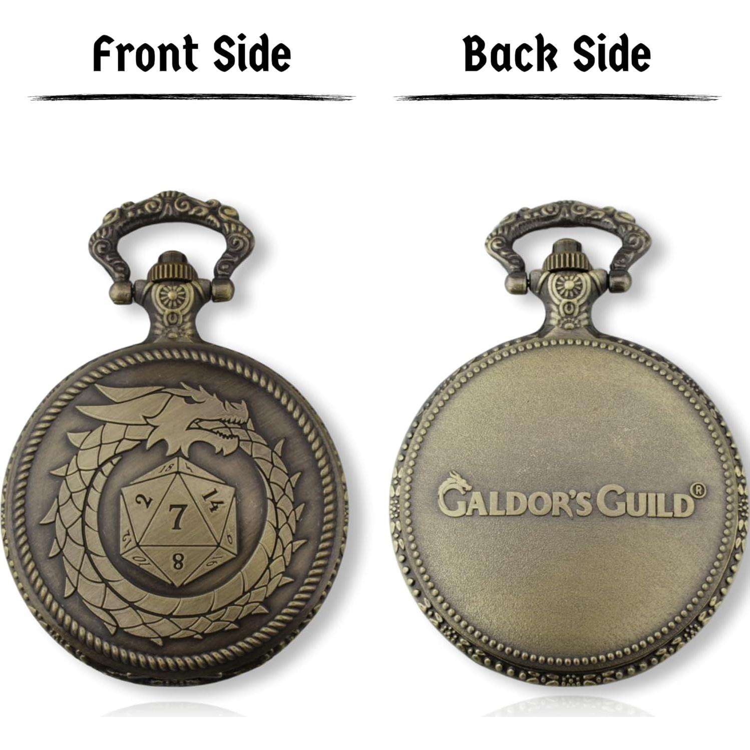 Reloj de bolsillo Galdor's Guild + Set dados mini 6mm D&D