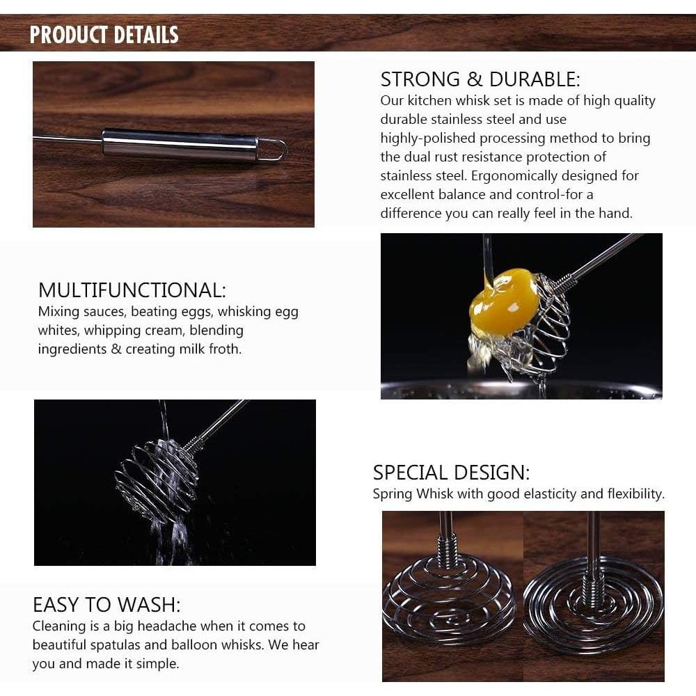 Batidor de Globo de Acero Inoxidable Tafond 27.5cm