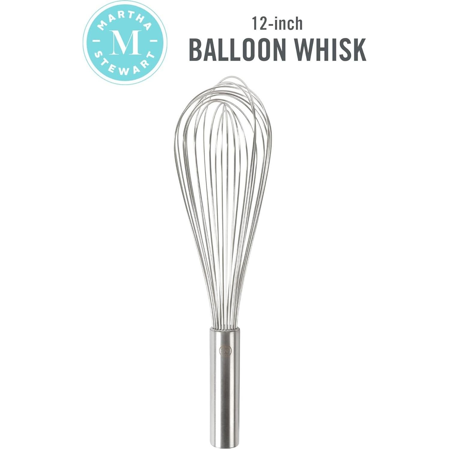 Batidor de Globo 30,48 cm Martha Stewart Acero Inoxidable