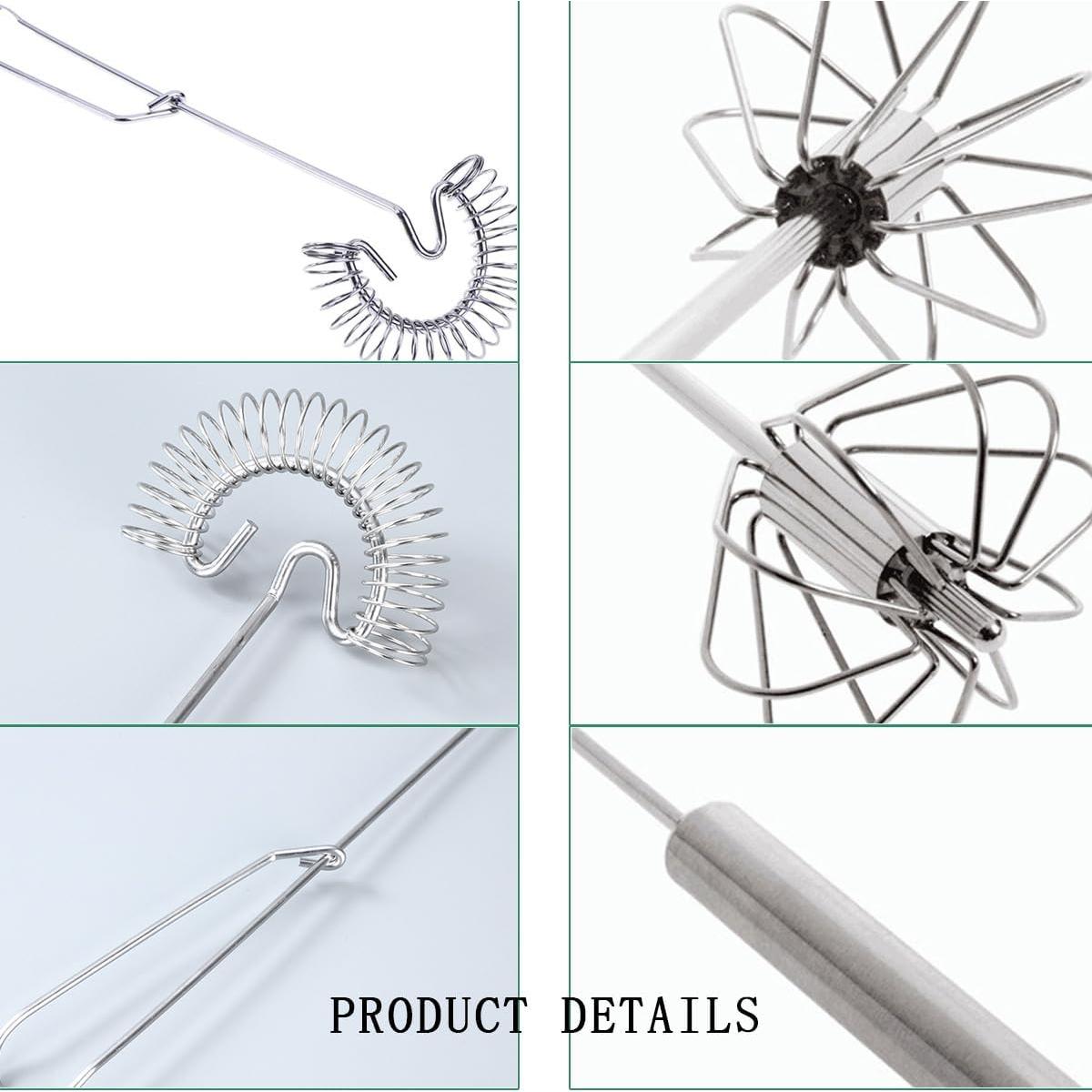 Set de 3 batidores de huevo KuuGuu de acero inoxidable