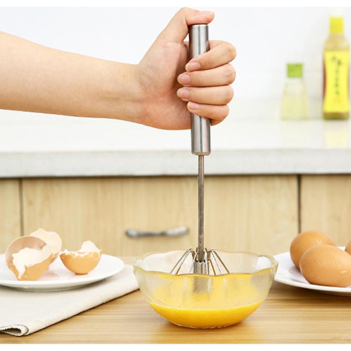 Set de 3 batidores de huevo KuuGuu de acero inoxidable