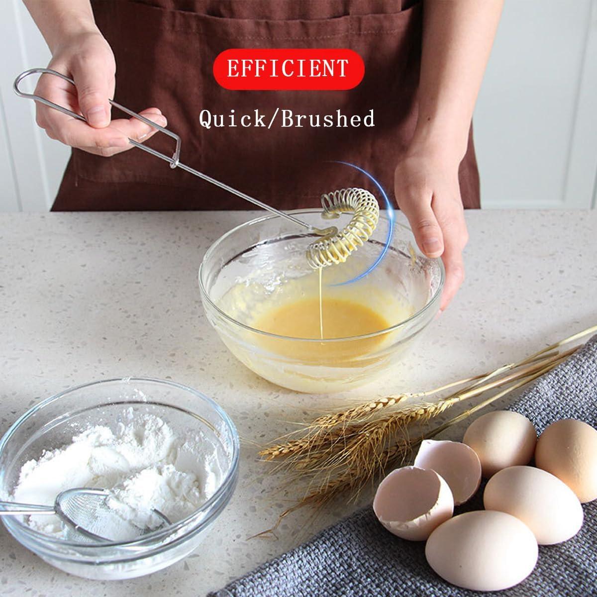 Set de 3 batidores de huevo KuuGuu de acero inoxidable