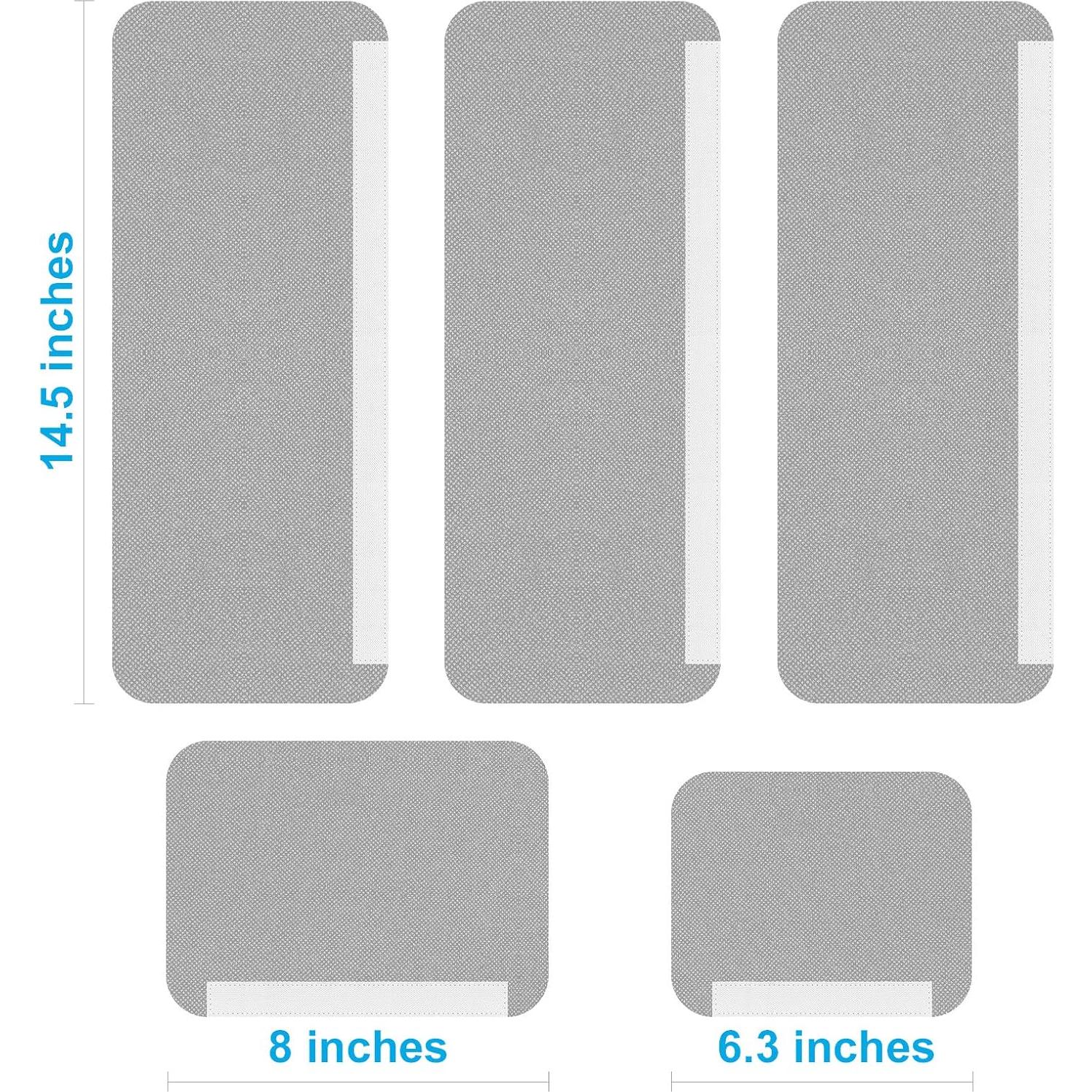 Cubiertas de Manijas de Refrigerador Miss.Silk 5 Piezas Gris