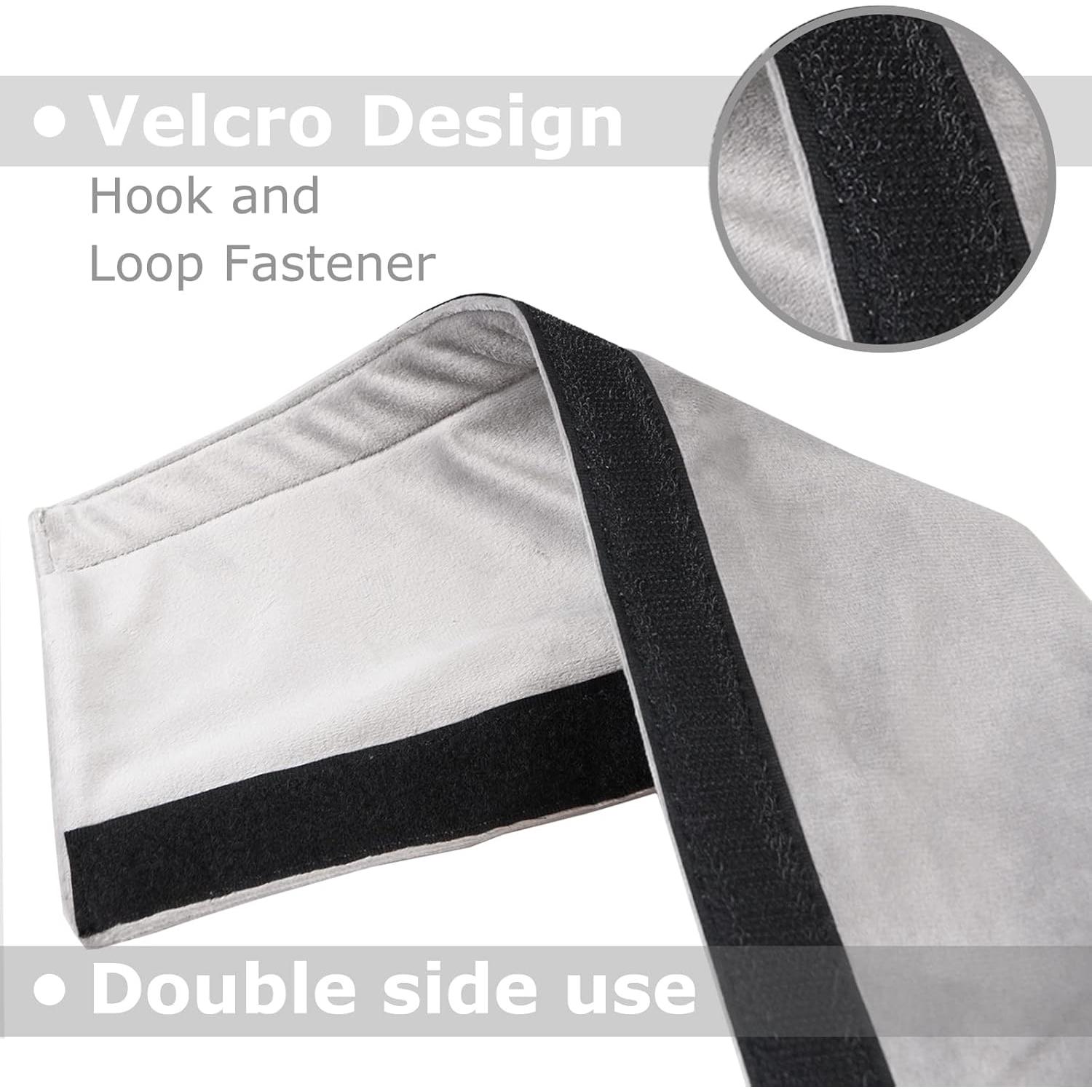 Cubiertas de Mango Daixers 3PCS Terciopelo Gris