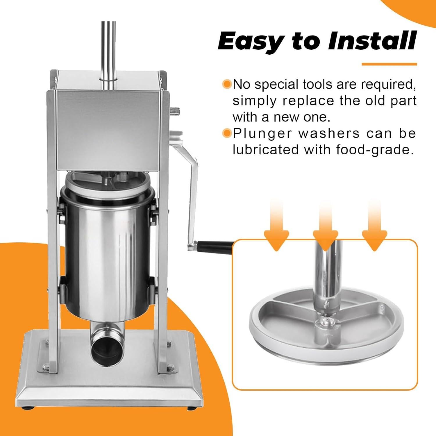 Junta de Émbolo para Embutidora de Salchichas 3-5-7L