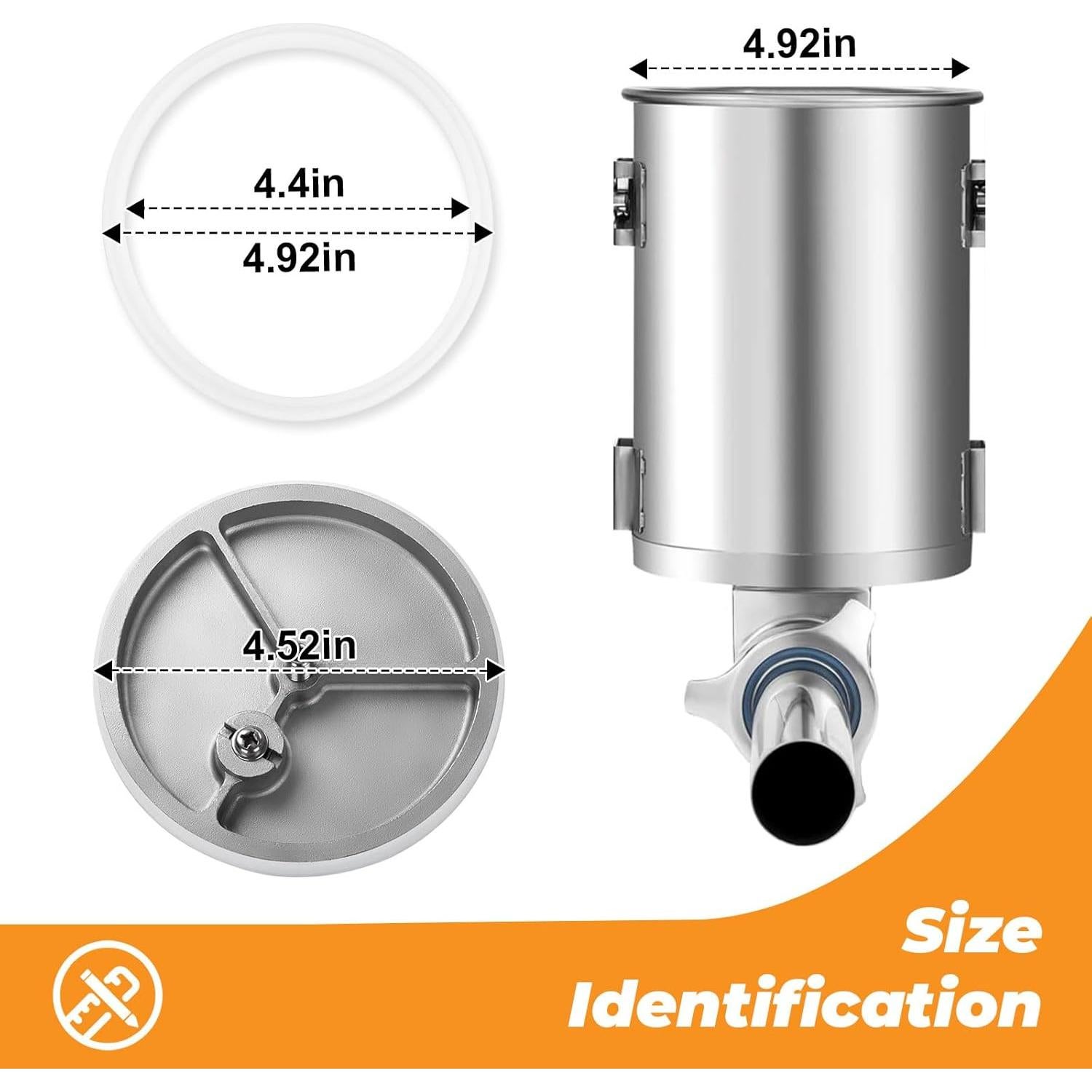 Junta de Émbolo para Embutidora de Salchichas 3-5-7L