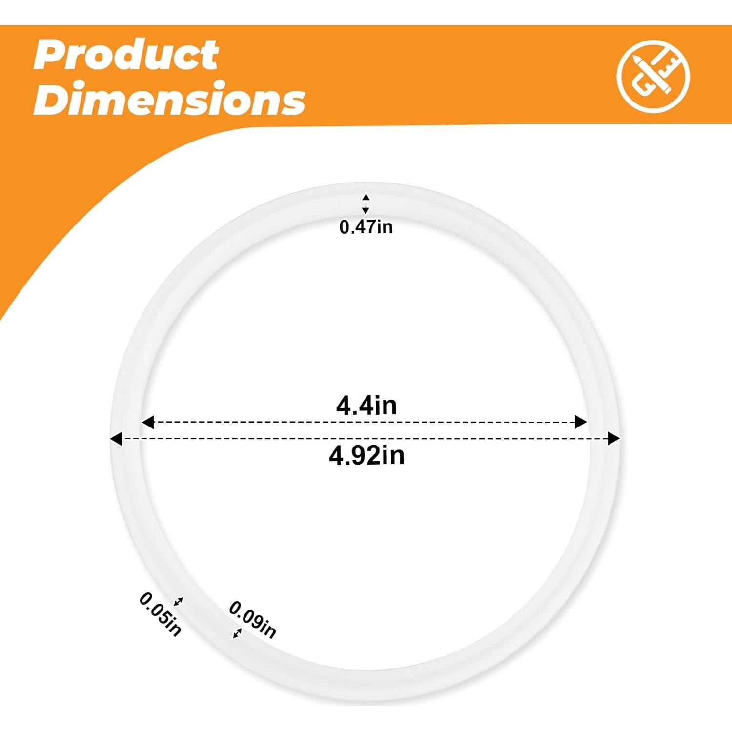 Junta de Émbolo para Embutidora de Salchichas 3-5-7L