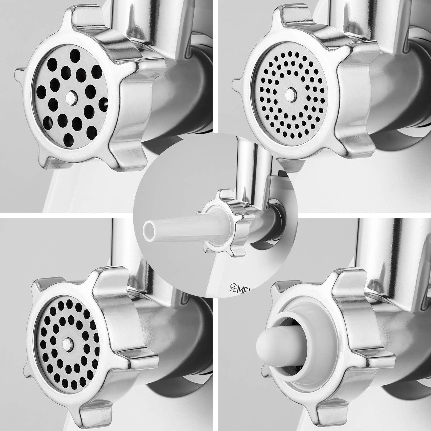 Picadora de Carne Eléctrica Homdox 2000W con 3 Placas y Accesorios