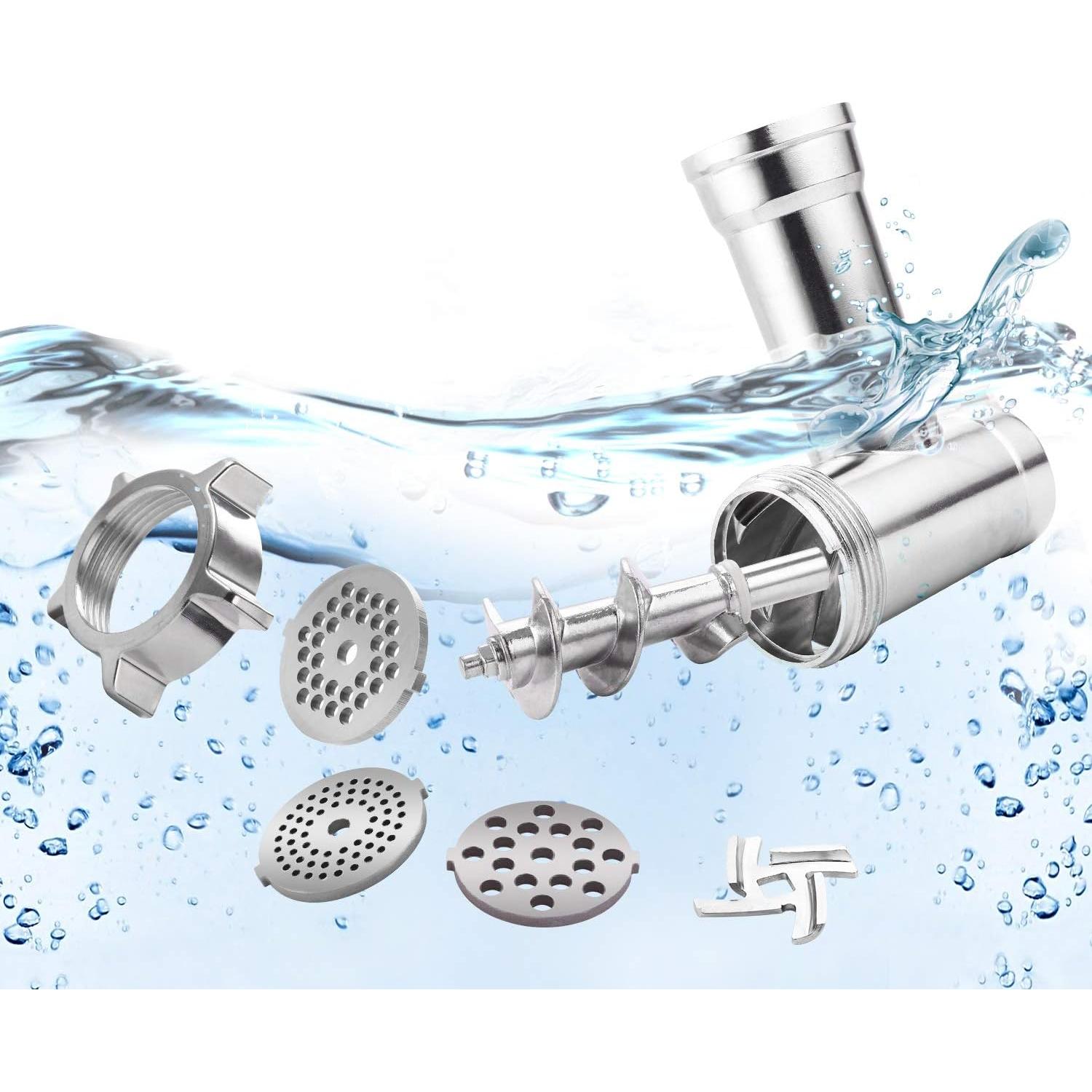 Picadora de Carne Eléctrica Homdox 2000W con 3 Placas y Accesorios