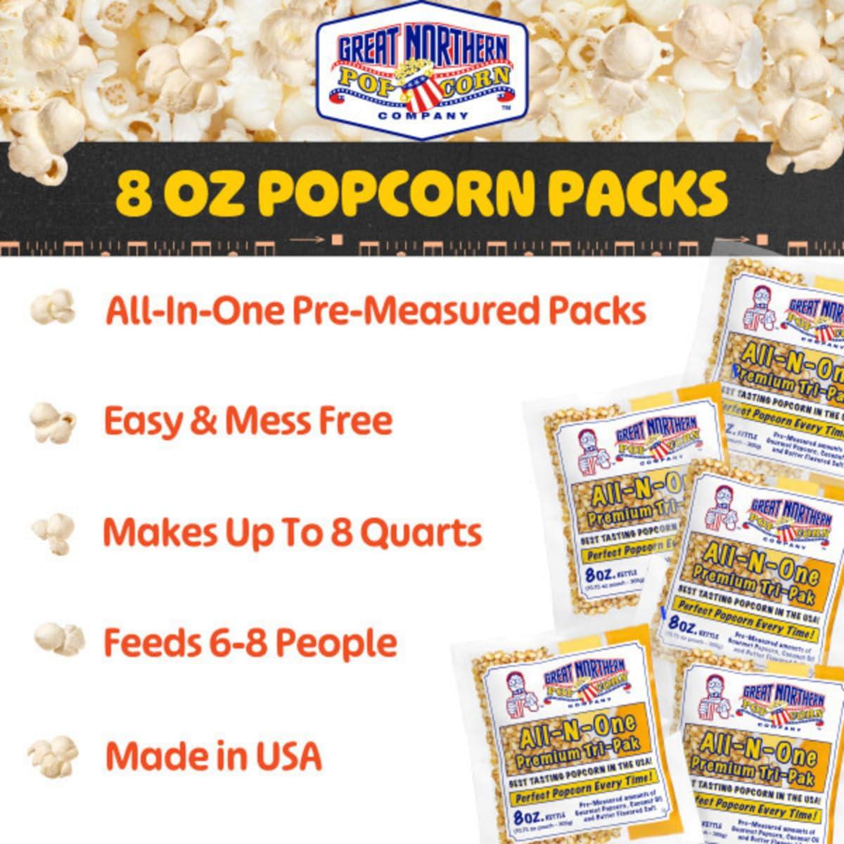 Paquete de 24 Palomitas de Maíz 8oz Great Northern Popcorn