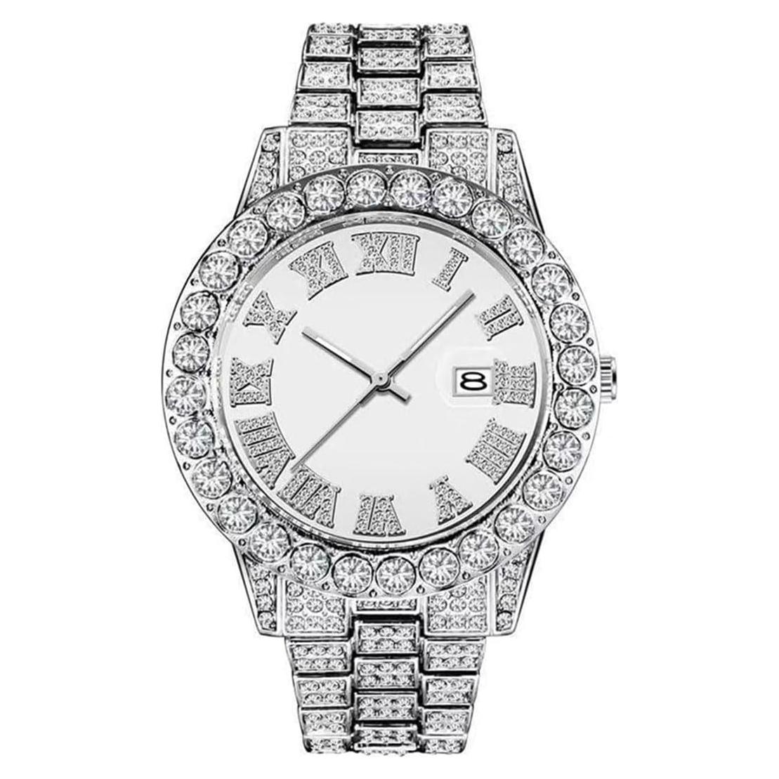 Reloj de Pulsera de Cuarzo SENRUD para Hombre con Diamantes