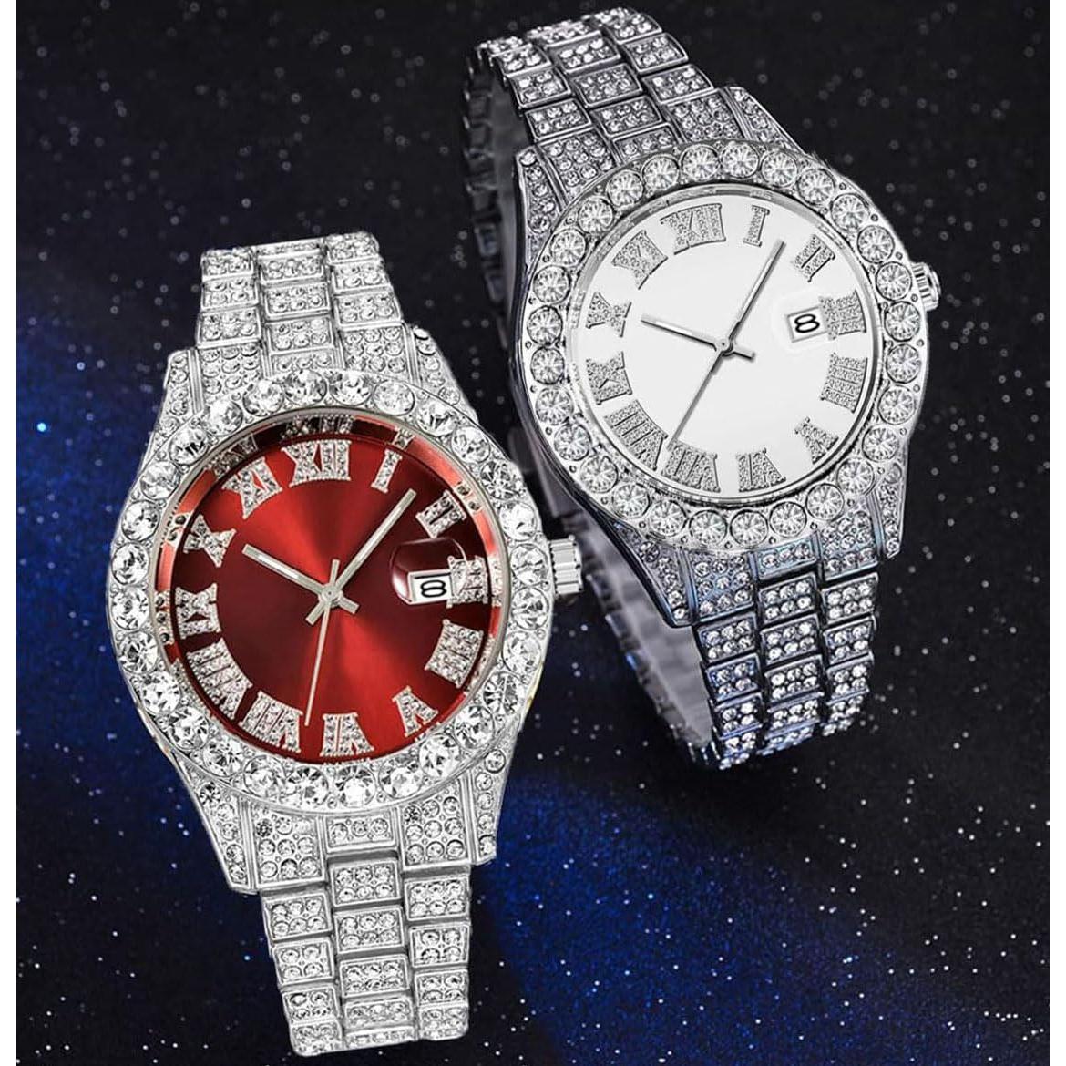 Reloj de Pulsera de Cuarzo SENRUD para Hombre con Diamantes