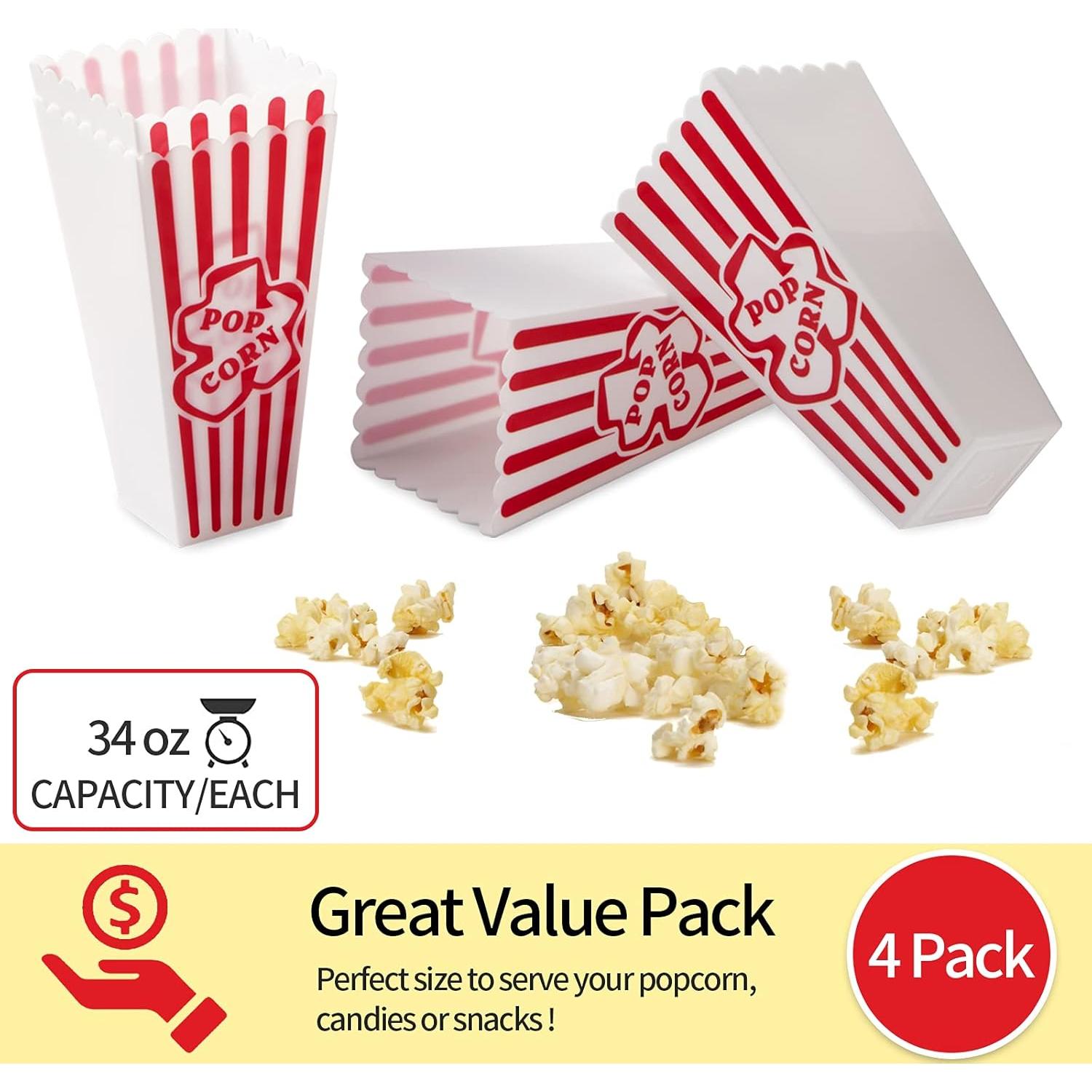 Contenedores de Palomitas RAYMEA 4 Paquete 10,16x20,32 cm