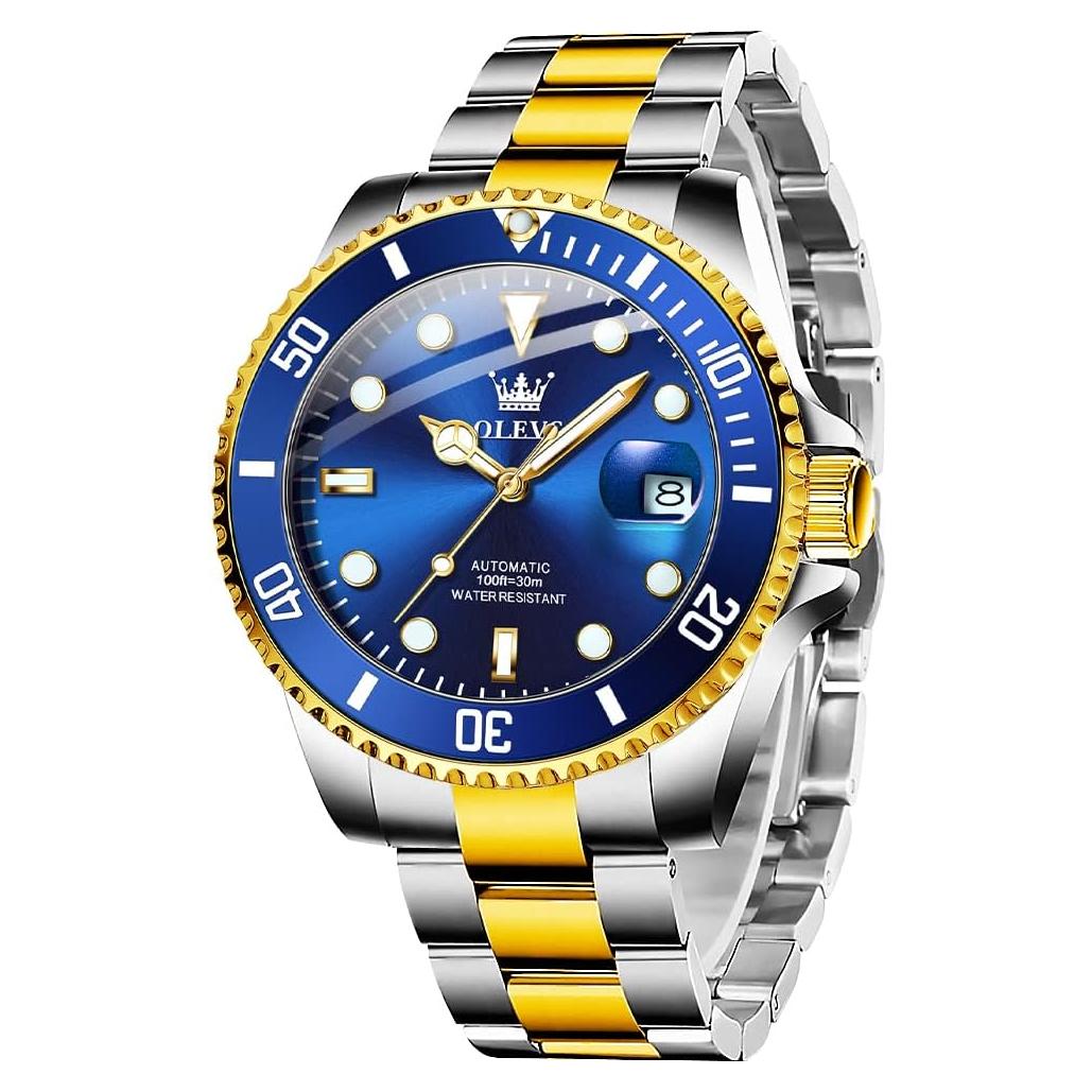 Reloj Automático OLEVS para Hombres con Bezel Luminiscente