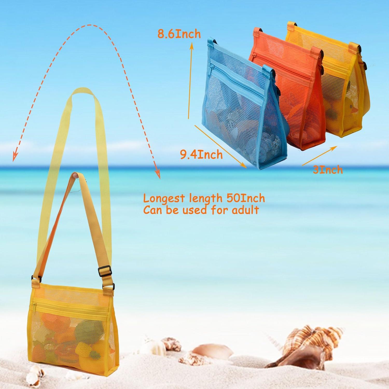 Bolsa de Malla para Conchas de Playa MUYIZI 3 Colores