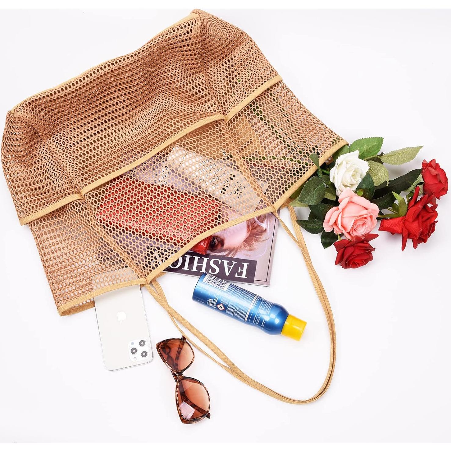 Bolsa de Playa Malla Tainehs 39x36x17cm Impermeable