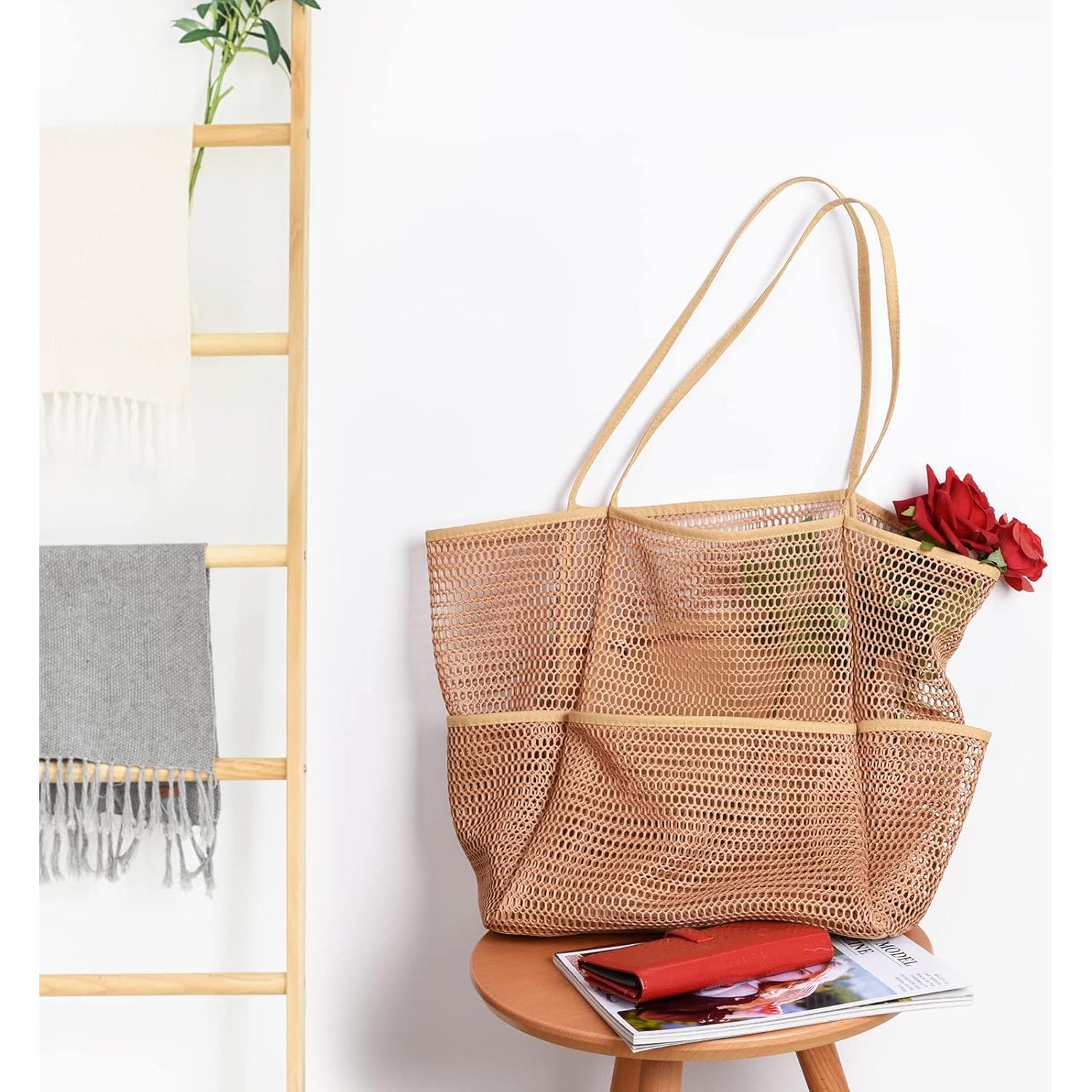 Bolsa de Playa Malla Tainehs 39x36x17cm Impermeable