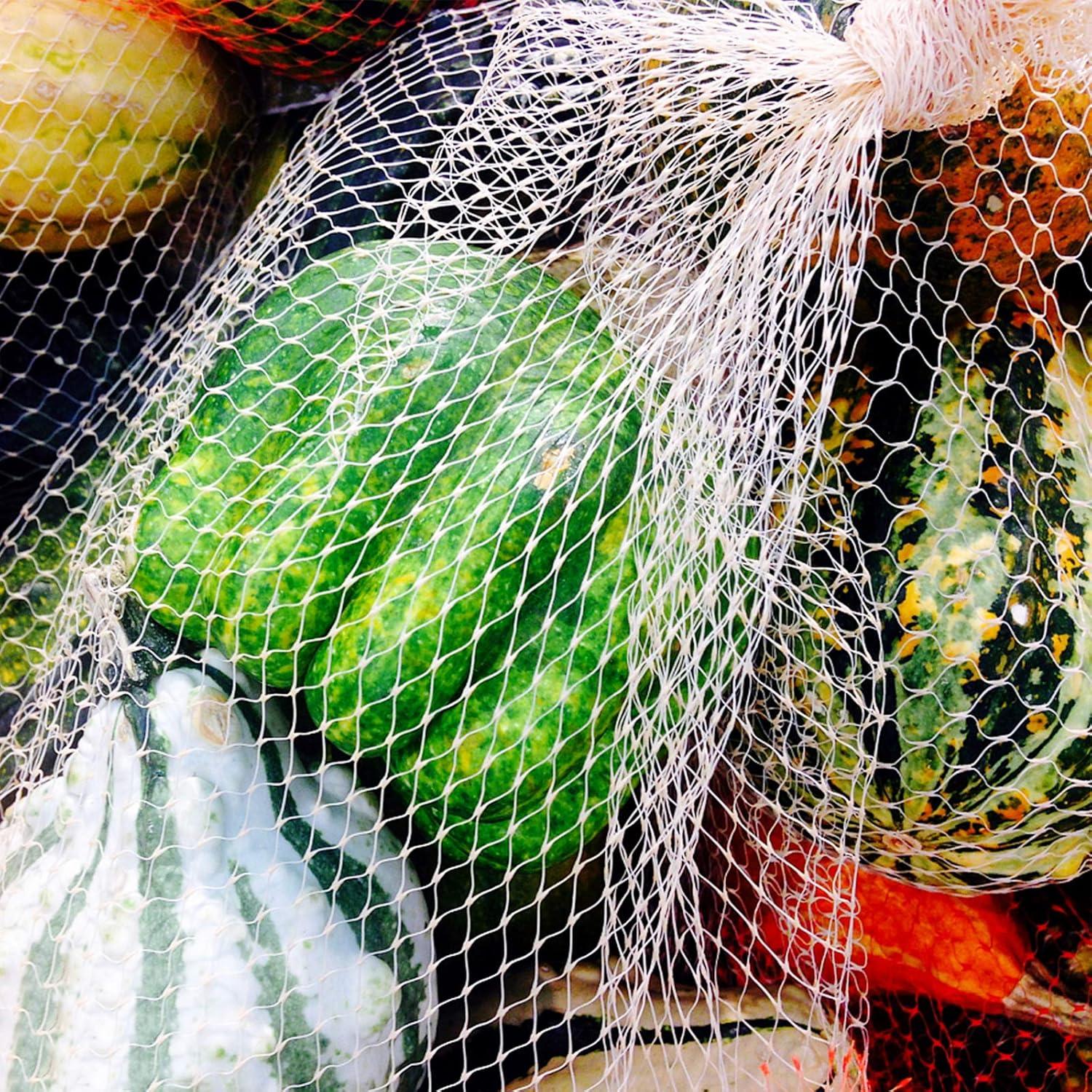 100 Bolsas de Malla Reutilizables 38x20 cm para Alimentos